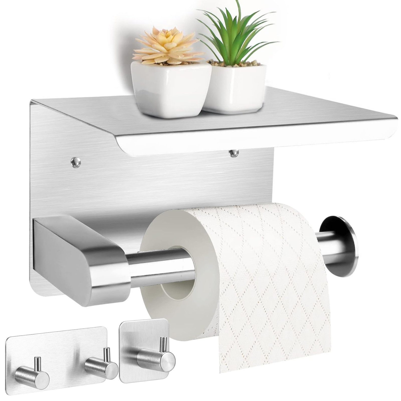 BlingBin Toilettenpapierhalter Klopapierhalter ohne Bohren inkl. 2 Handtuch günstig online kaufen