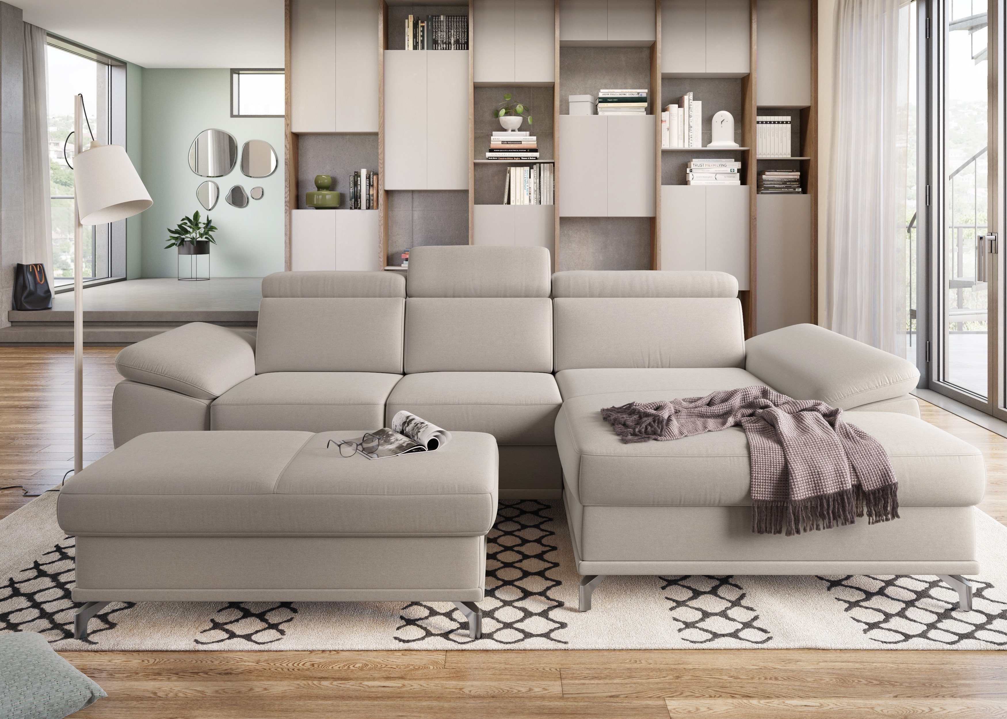 sit&more Ecksofa Cabrio L-Form, mit Sitztiefenverstellung, günstig online kaufen