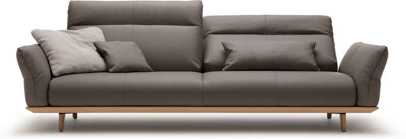 hülsta sofa 4-Sitzer hs.460, Sockel in Eiche, Füße Eiche natur, Breite 248 cm