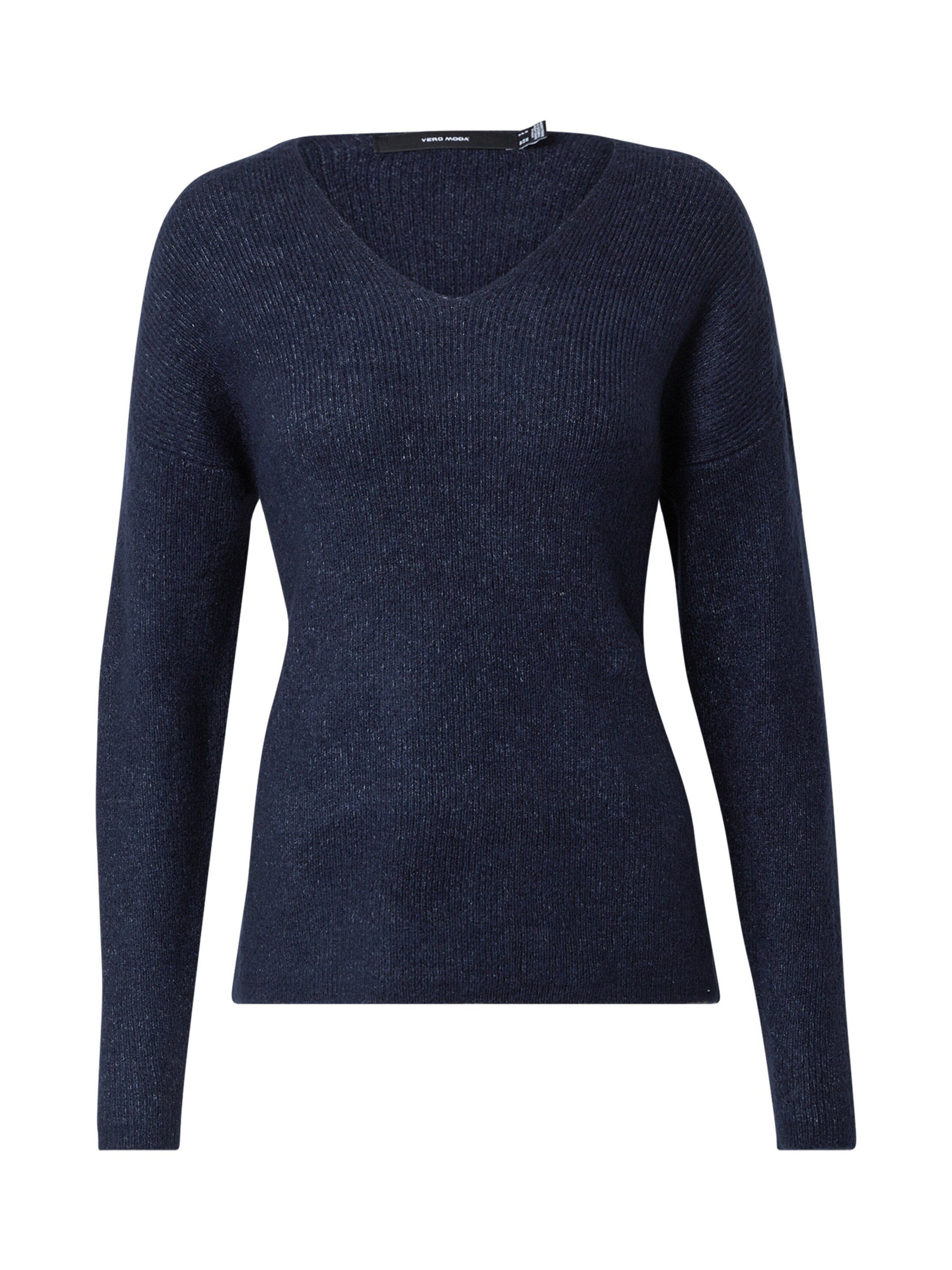 Vero Moda Strickpullover Lefile (1-tlg) Weiteres Detail Navy Blazer/MEL