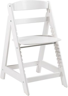roba® Hochstuhl Treppenhochstuhl Sit Up Click, weiß, aus Holz