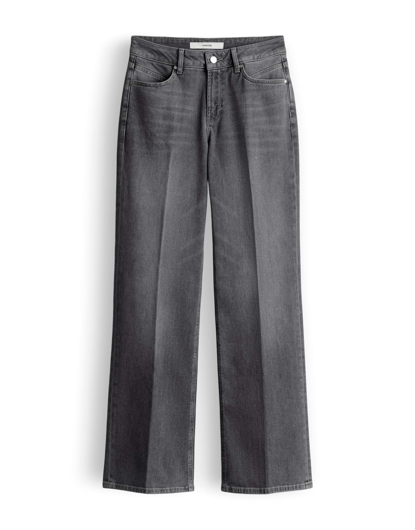someday Bootcut-Jeans CARIE ICONIC aus BCI Cotton Mix Mid Rise leicht ausgestelltes Bein, elastischer Stoff