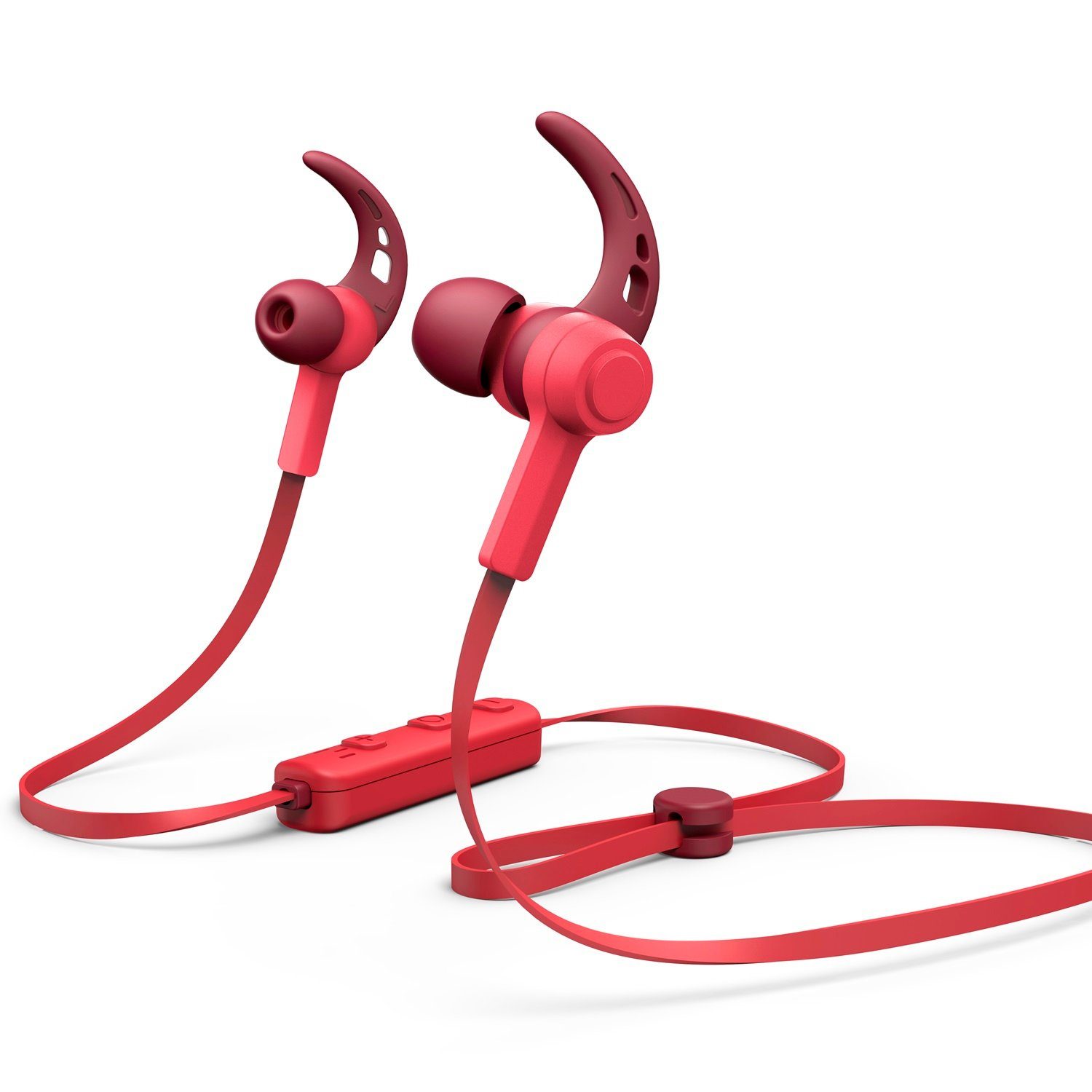 Hama Sport BT Kopfhörer Bluetooth Headset Ohrbügel Wireless-Headset (Anruffunktion, Bluetooth, Mikrofon, Wiedergabe-Steuerung, Bluetooth 5.0, Schweißfest, Anruf-Funktionen, Wiedergabe-Steuerung, mit Mikrofon)