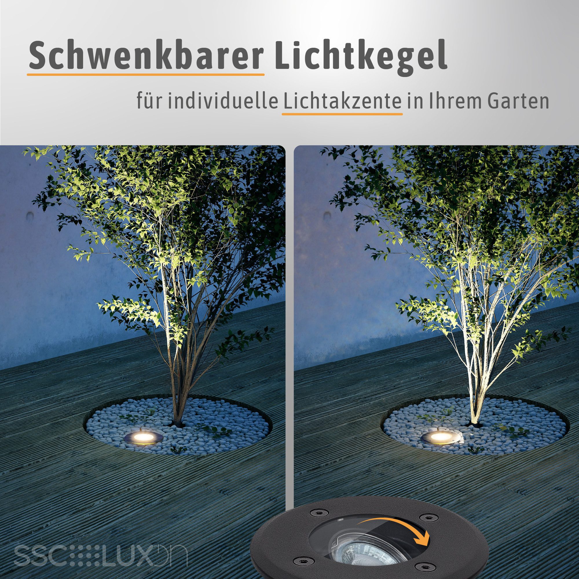 SSC-LUXon LED Gartenstrahler JUAVI Bodeneinbauleuchte IP67 günstig online kaufen