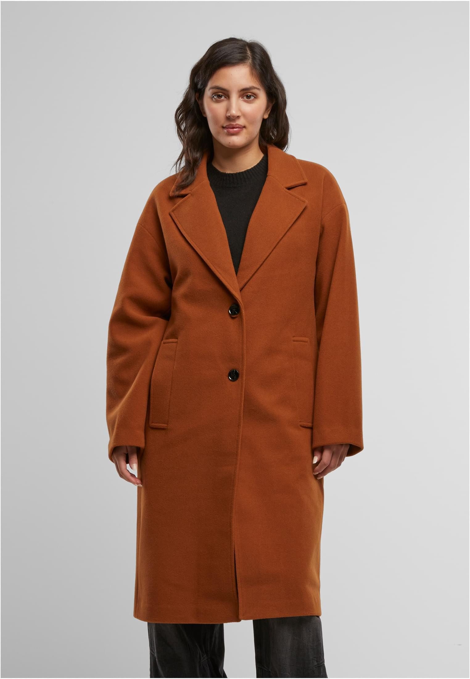 URBAN CLASSICS Outdoorjacke Ladies Oversized Long Coat Damenmantel