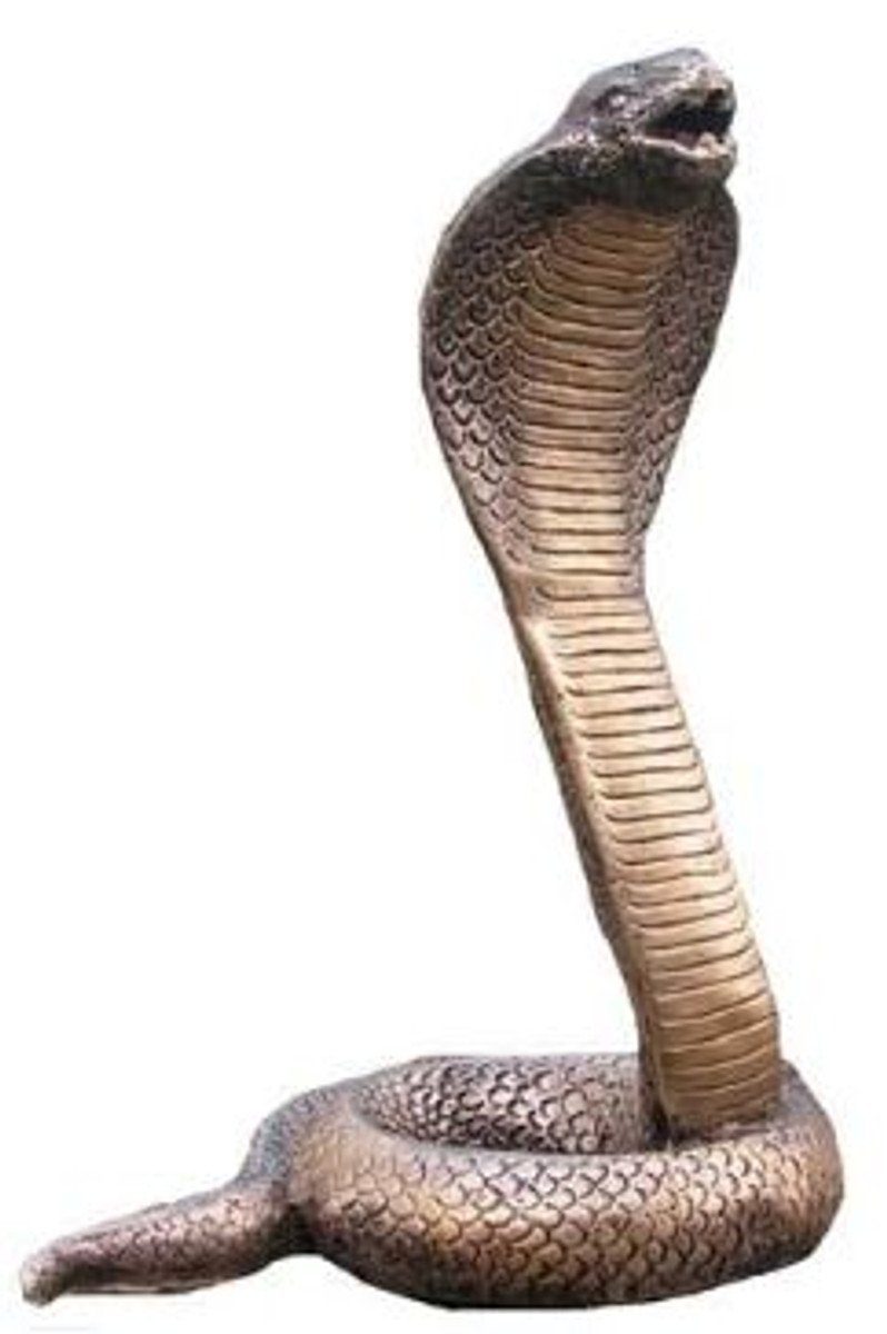 Gold - Schlange cm Kobra - Padrino Deko Wohnzimmer 30 Deko Dekofigur Skulptur H. Deko - Accessoires Skulptur Casa Deko - Schreibtisch Antik