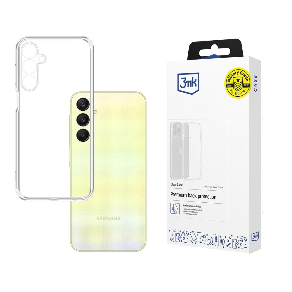 3MK Smartphone-Hülle Schutzhülle Handyhülle Smartphone-Hülle, transparent, Kameraschutz, sturzgeprüft, dünn