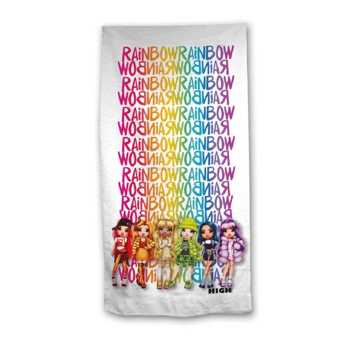 Rainbow High Strandtuch Strandtuch – 70x140 cm, 100% Polyester für den perfekten Strandtag
