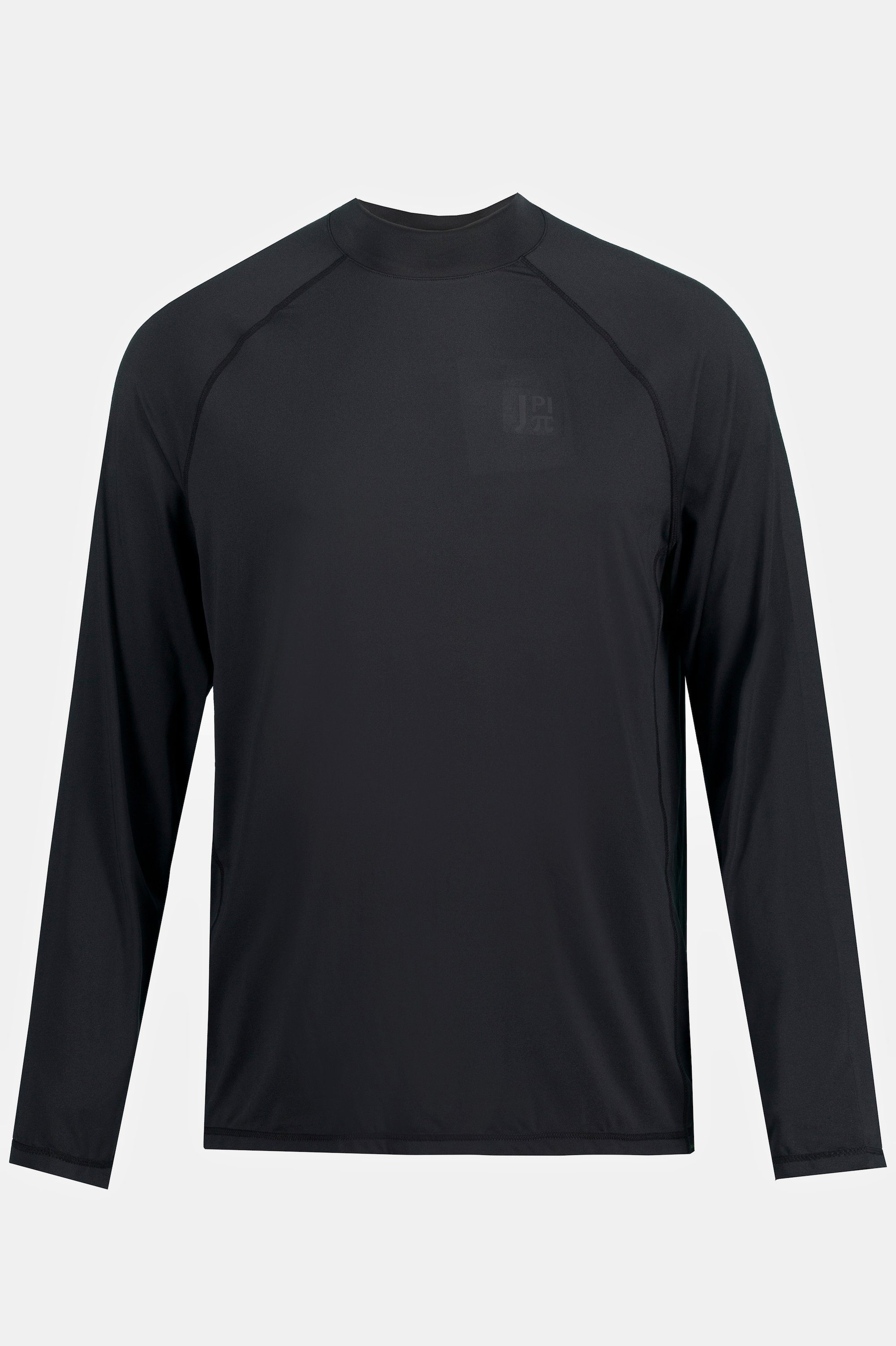 Fitness Print T-Shirt JP1880 Langarmshirt Stehkragen