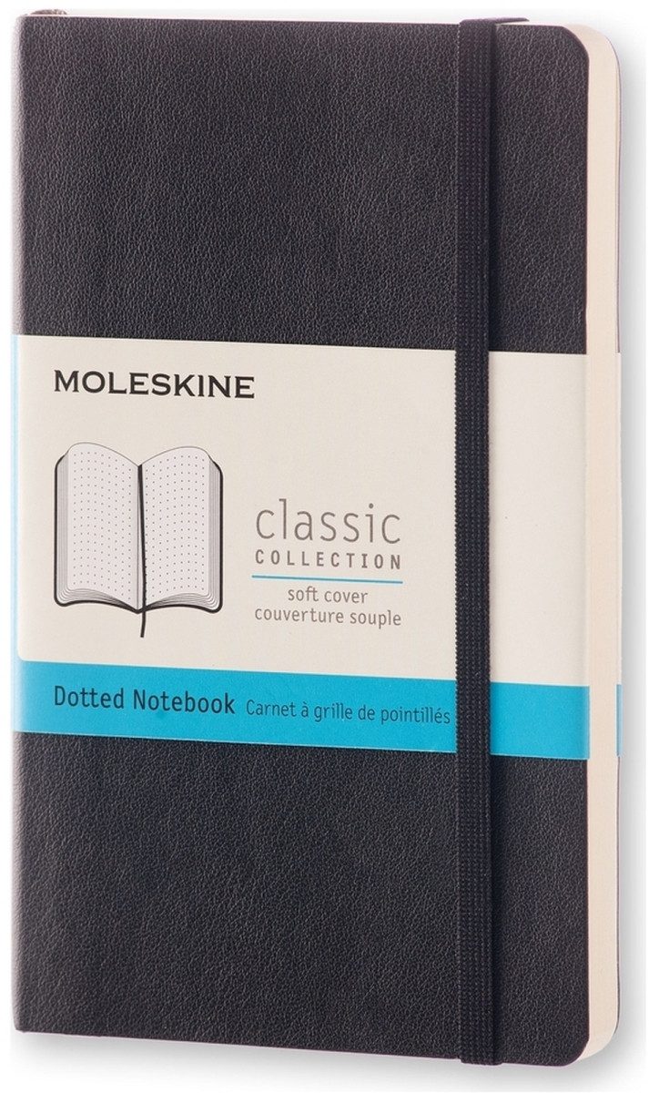 MOLESKINE Notizbuch Notizbuch Pocket A6 Punktraster Softcover schwarz