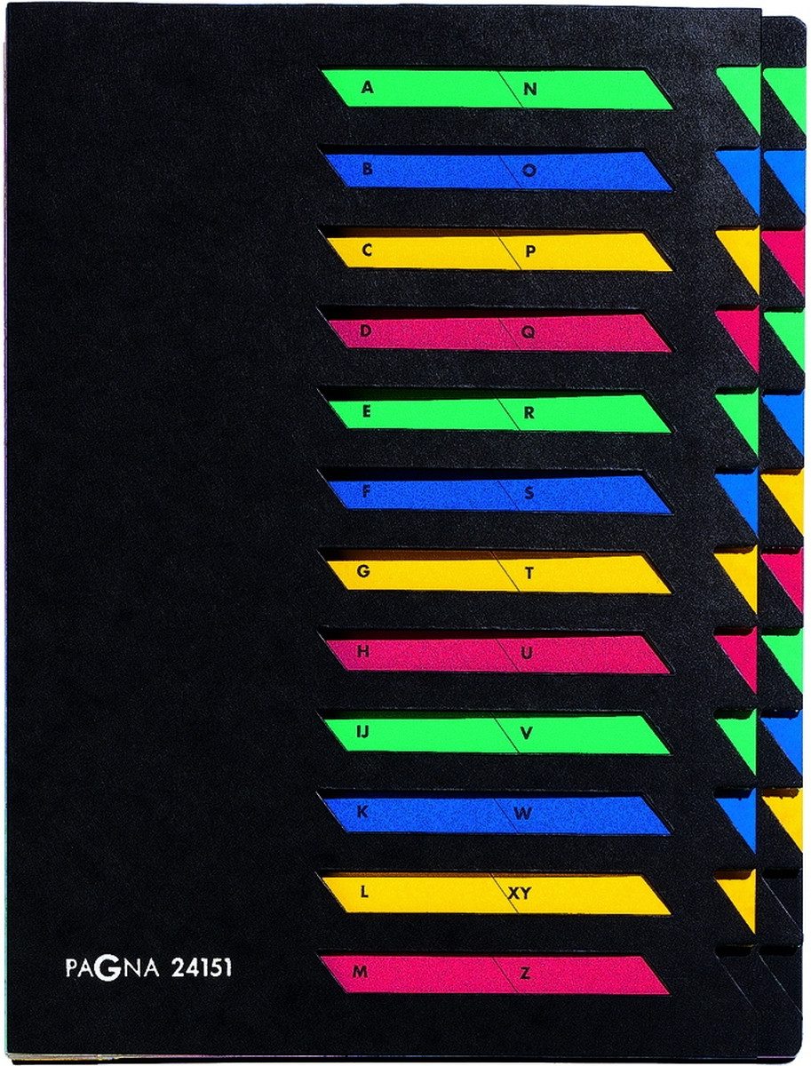 PAGNA Organisationsmappe Deskorganizer 24 Fächer schwarz (35 Stück)