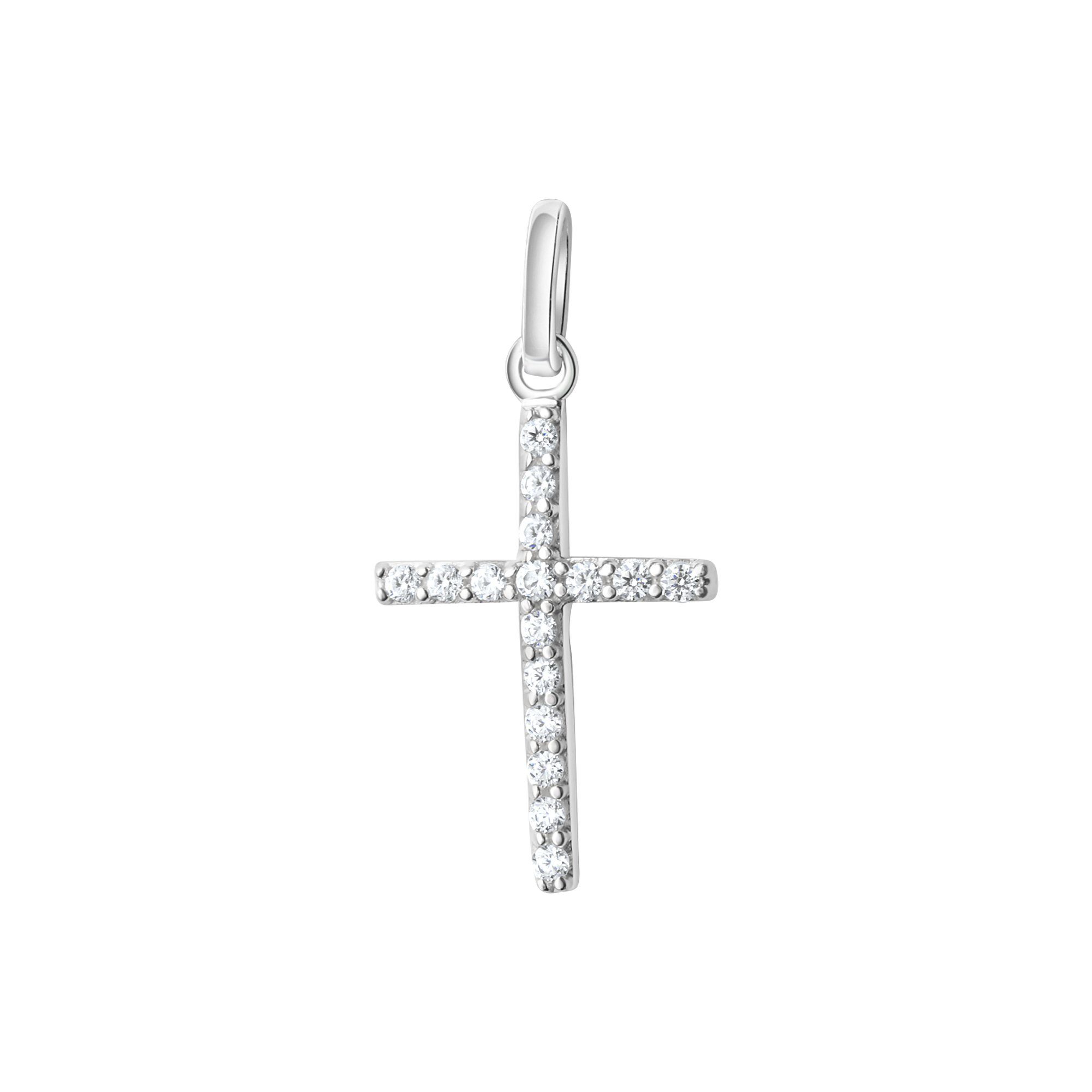 Vivance Kettenanhänger 925-Sterling Silber rhodiniert Zirkonia günstig online kaufen