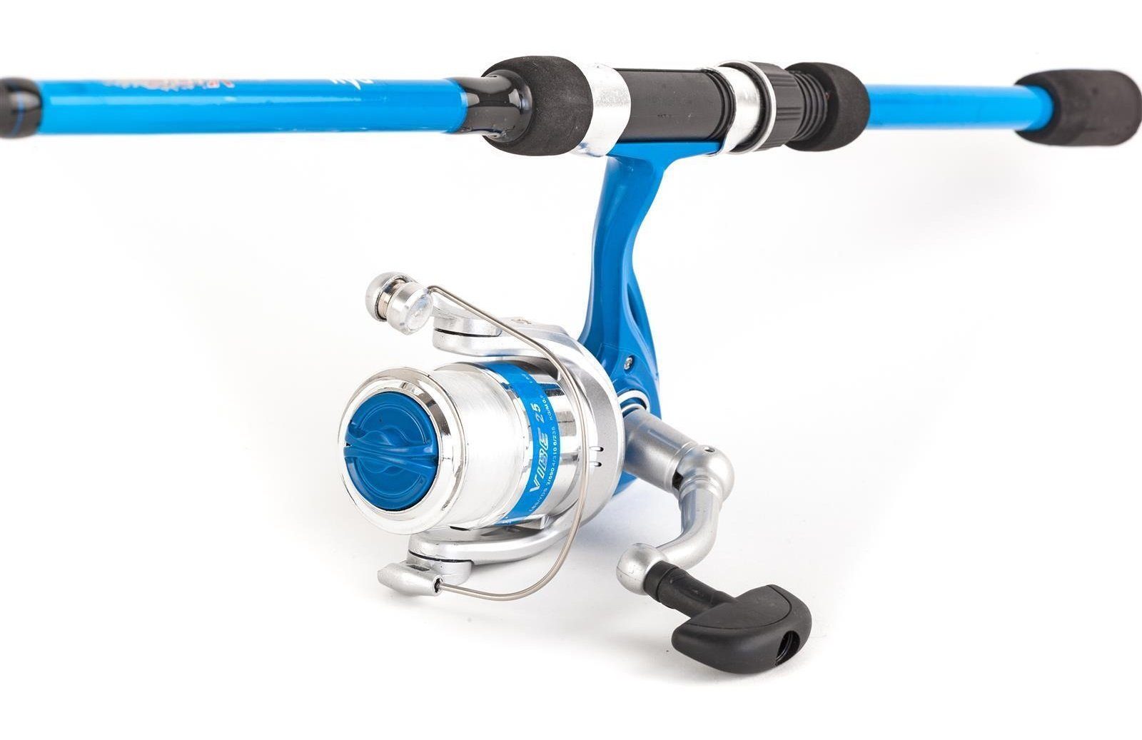 DAM Fishing Spinnrute VIBE COMBO 6" 1,80m 4 Farben Kinderangeln Angelrute+Angelrolle+Schnur, (Kinder-Set, Spar-Set), Qualitäts Kinderangeln in 4 Farben von DAM