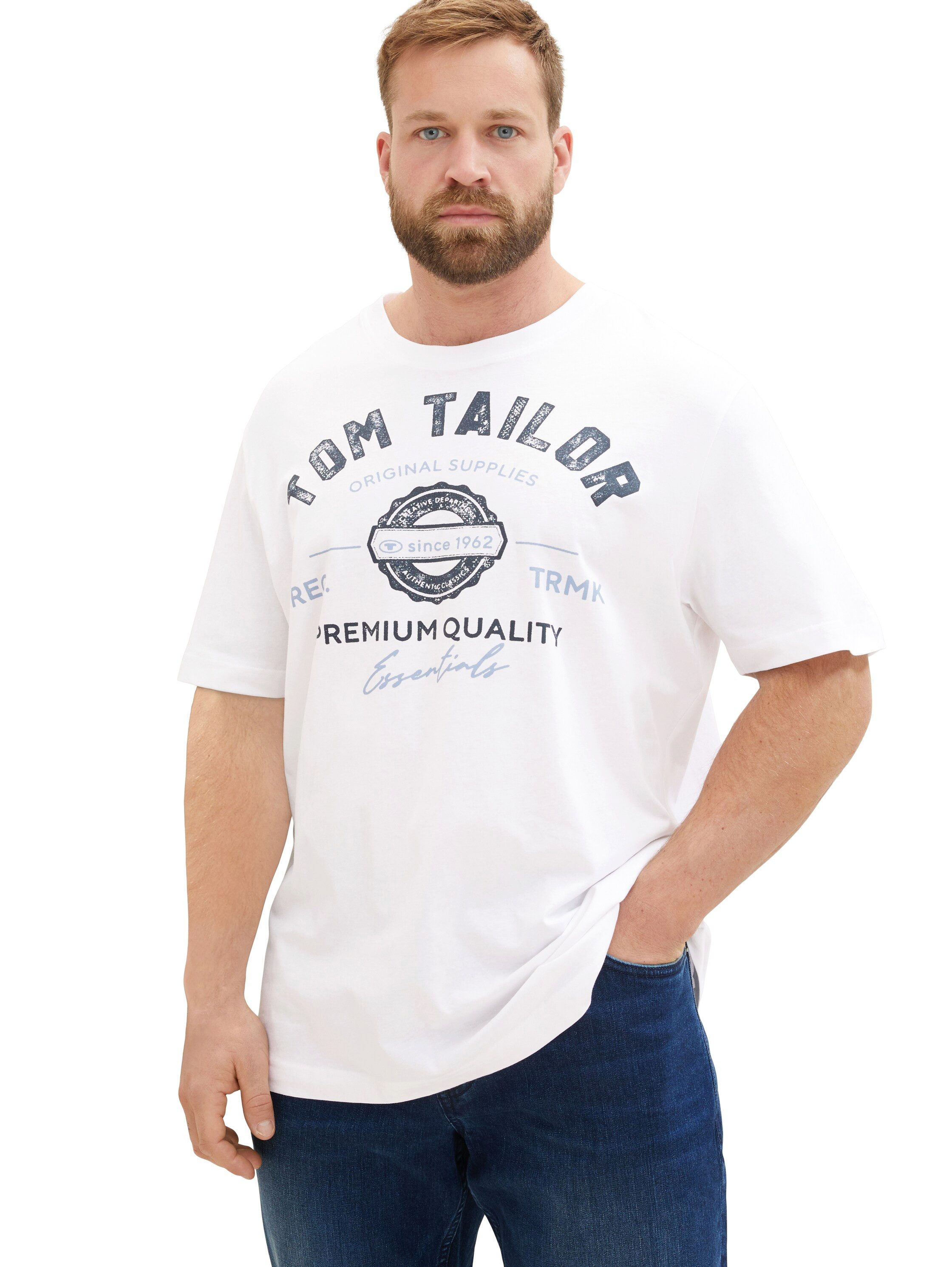TOM TAILOR PLUS T-Shirt mit Logo-Print günstig online kaufen