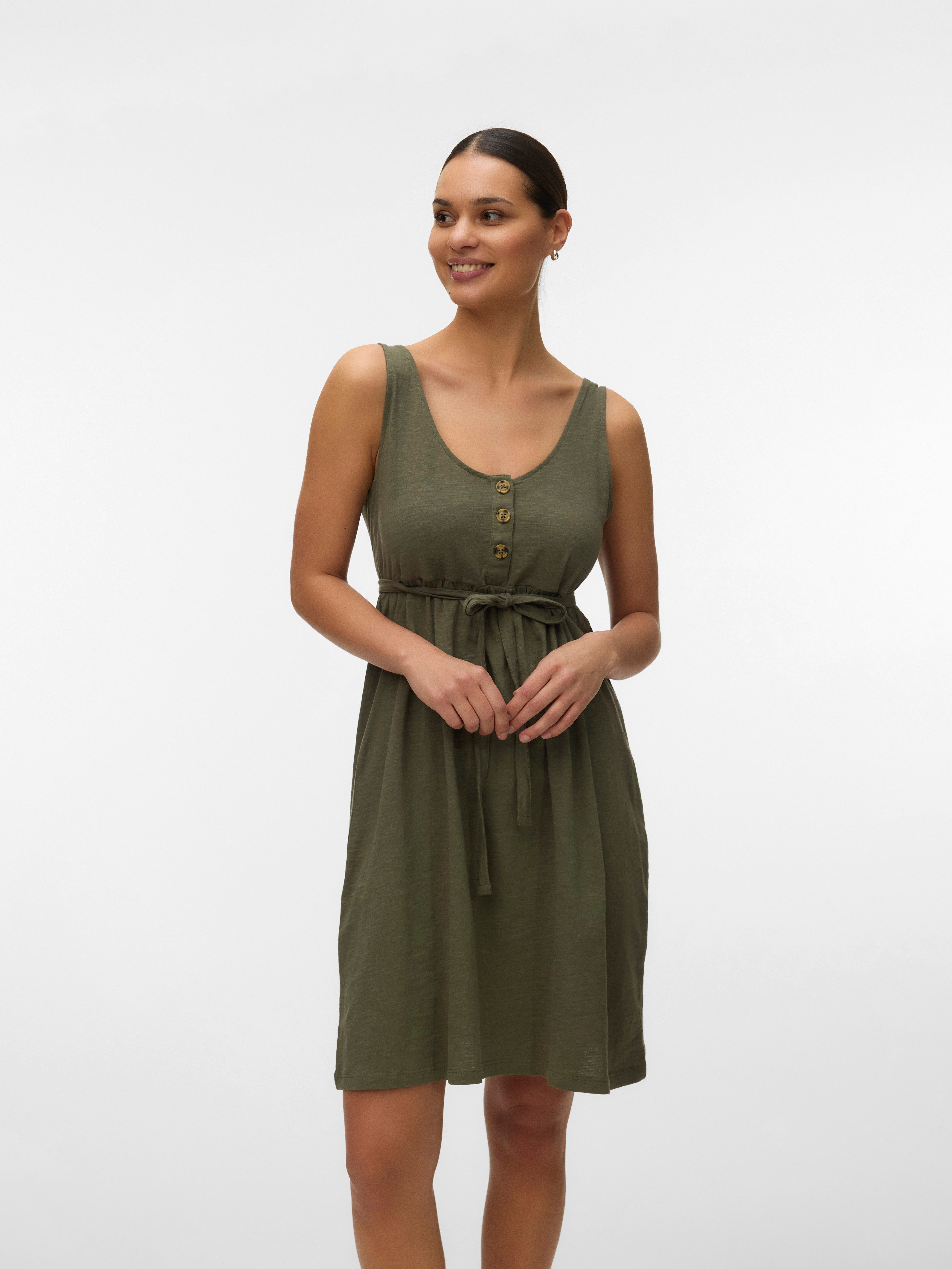 Mamalicious Umstandskleid MLEVI LIA SL JRS ABK DRESS 2F NOOS Baumwolle, regular fit