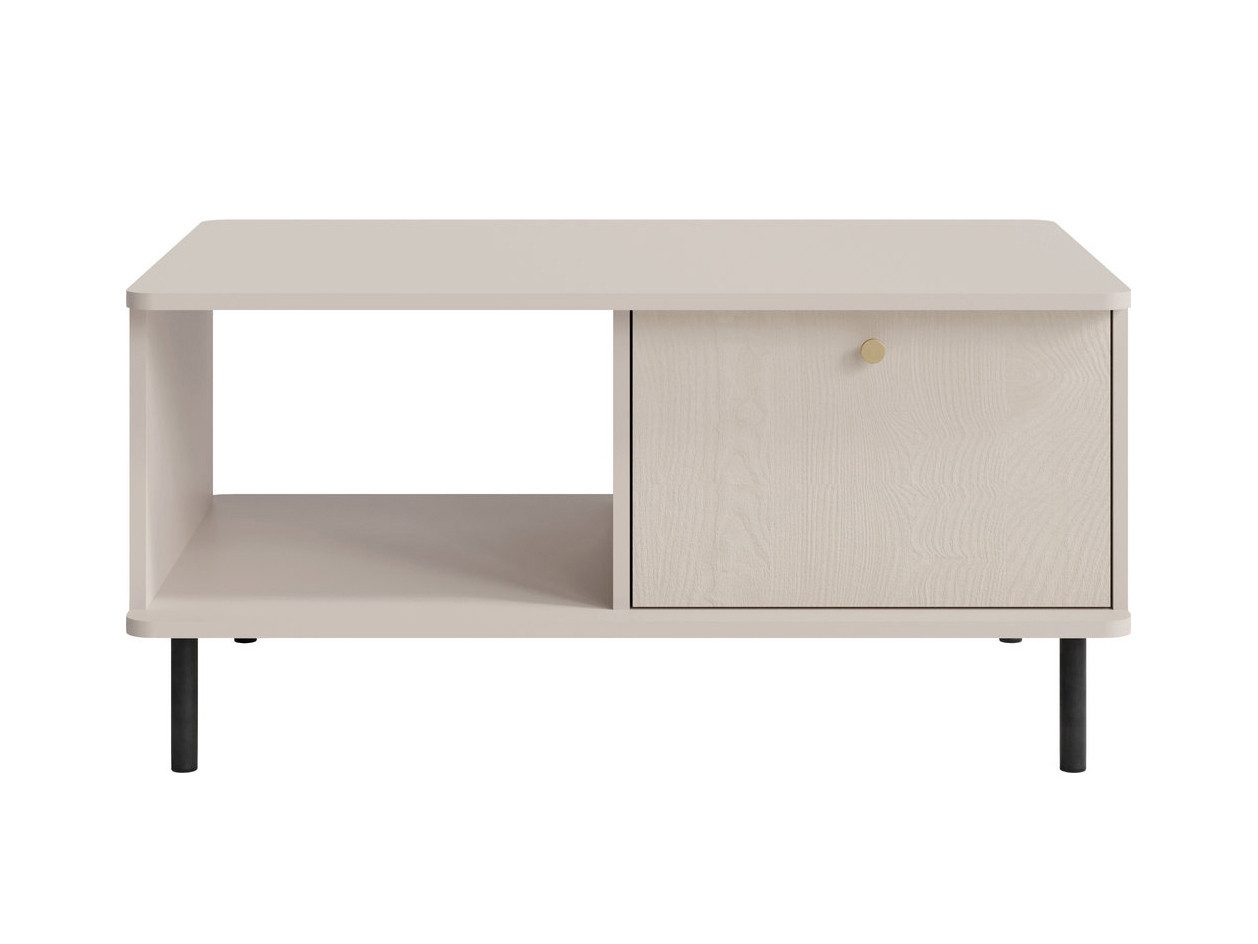 Beautysofa Couchtisch GLORIA mit 1 Schublade (in der Farbe Beige Sand, modern und elegant), Breite: 97 cm