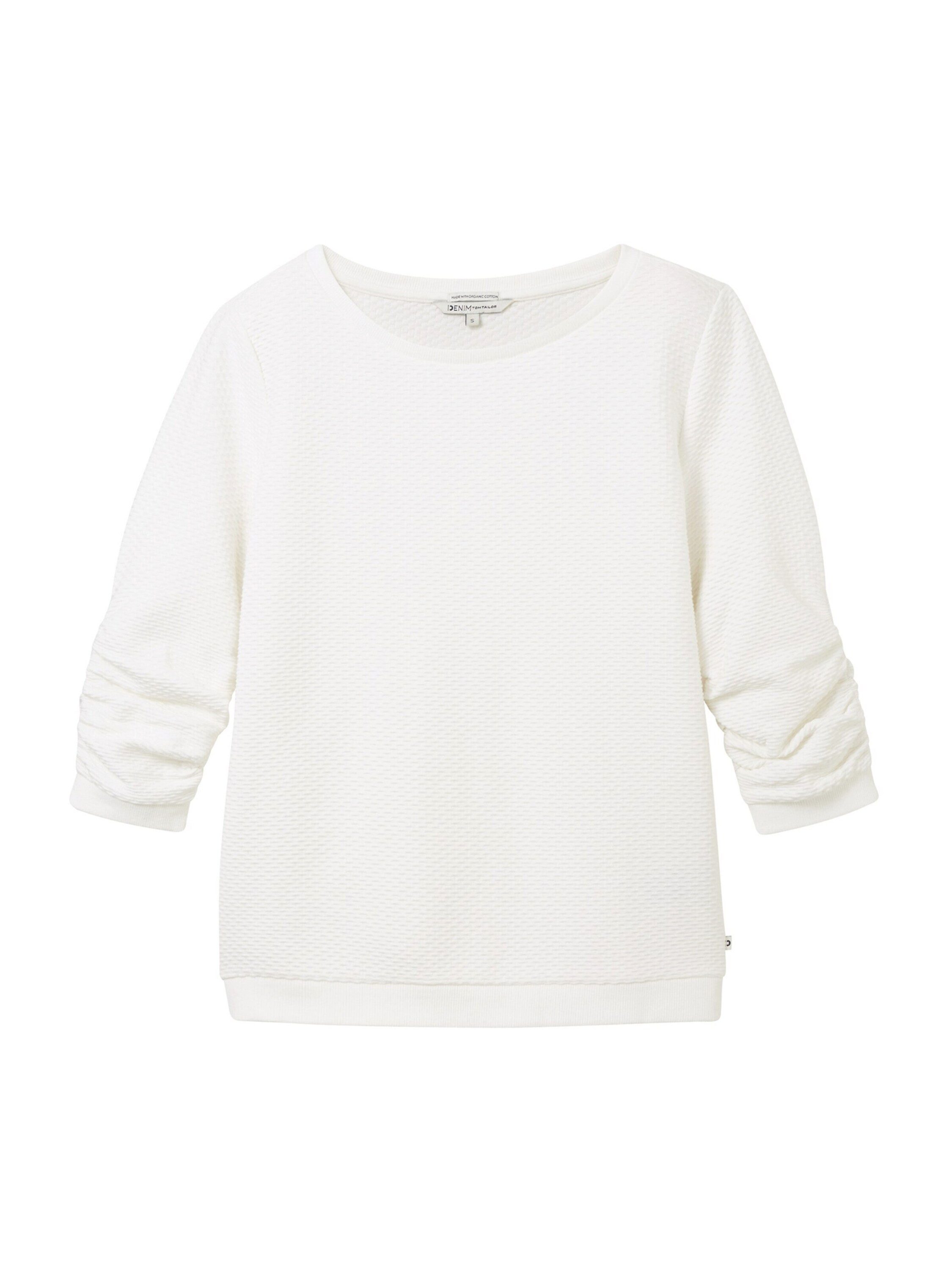 TOM TAILOR Denim Sweatshirt (1-tlg) Drapiert/gerafft günstig online kaufen