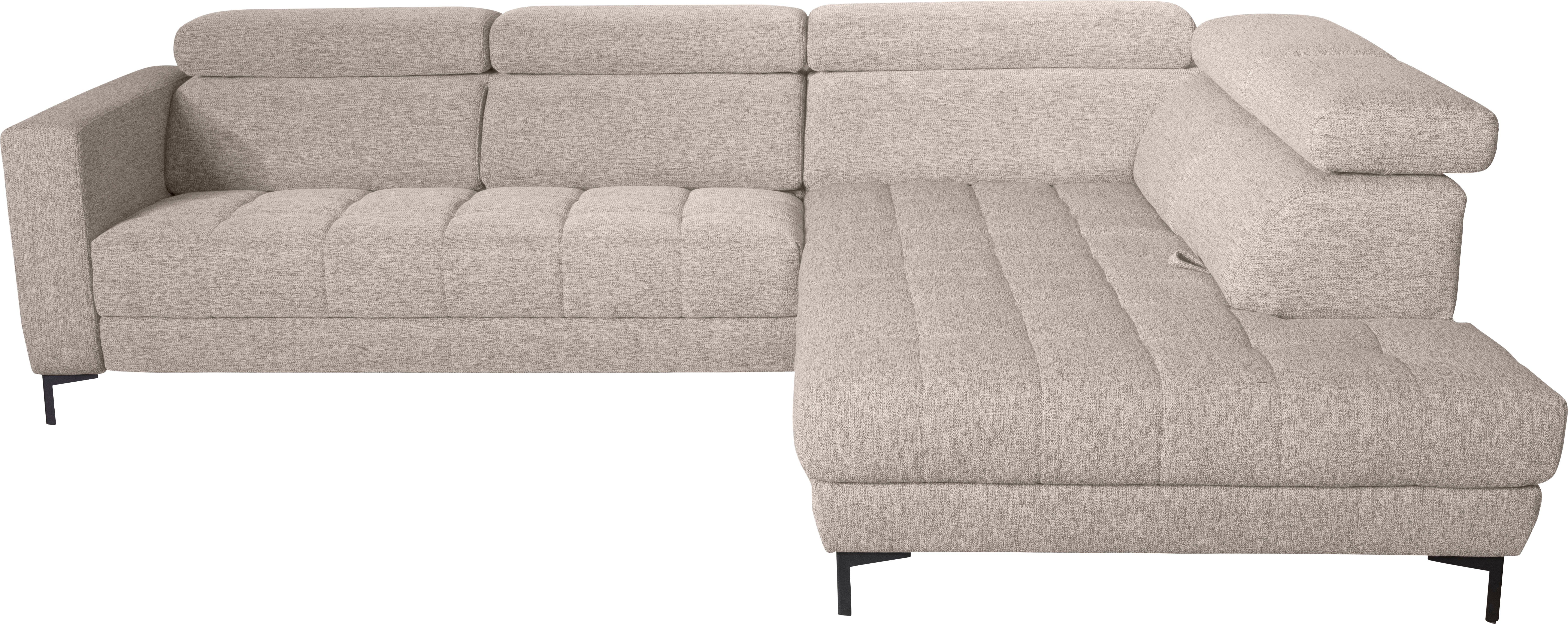 alina Ecksofa Bahira, Inkl. Rückenlehnen- und Sitztiefenverstellung, Breite 306 cm