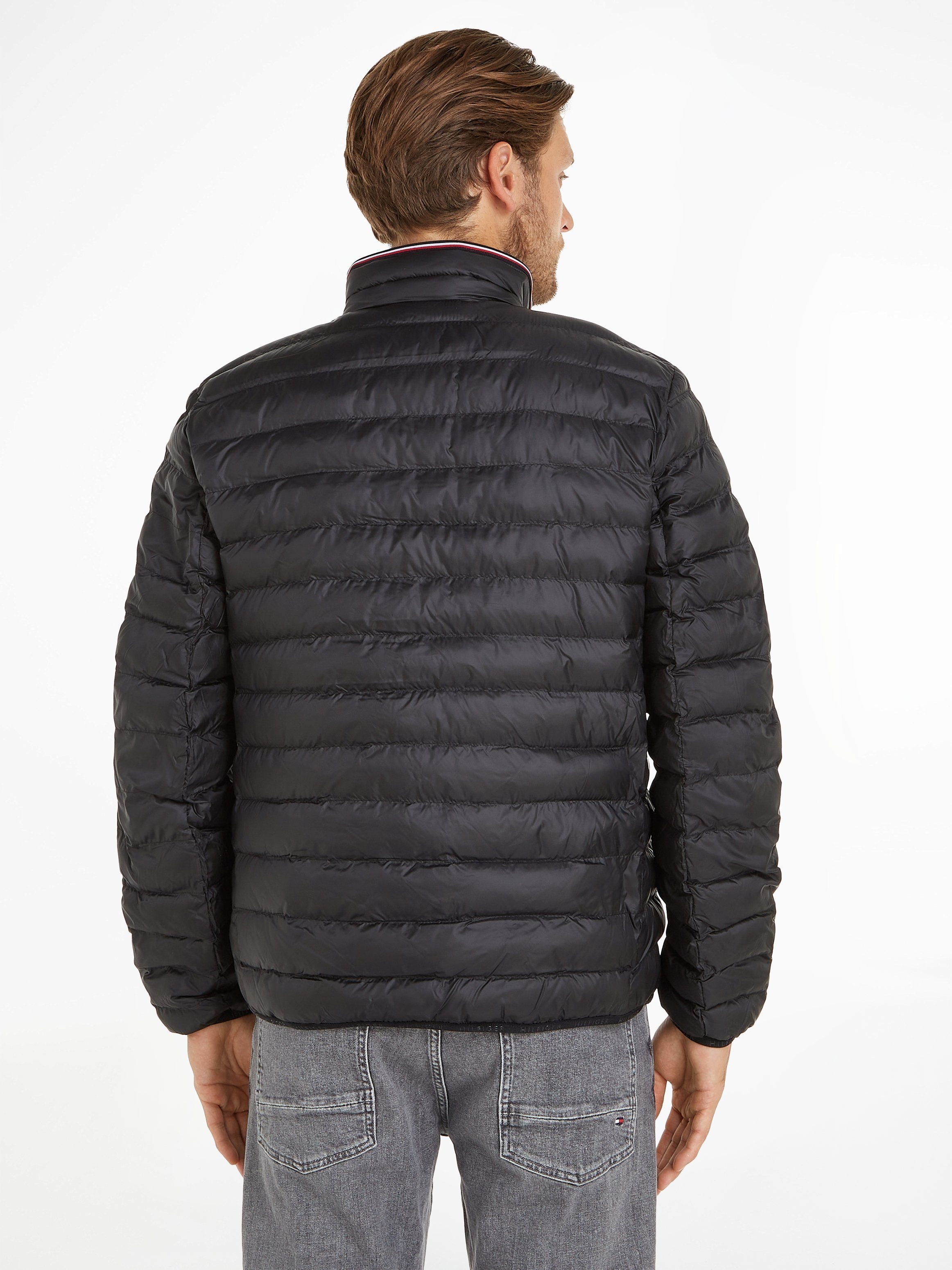 RECYCLED Tommy black CORE Steppjacke JACKET Hilfiger PACKABLE