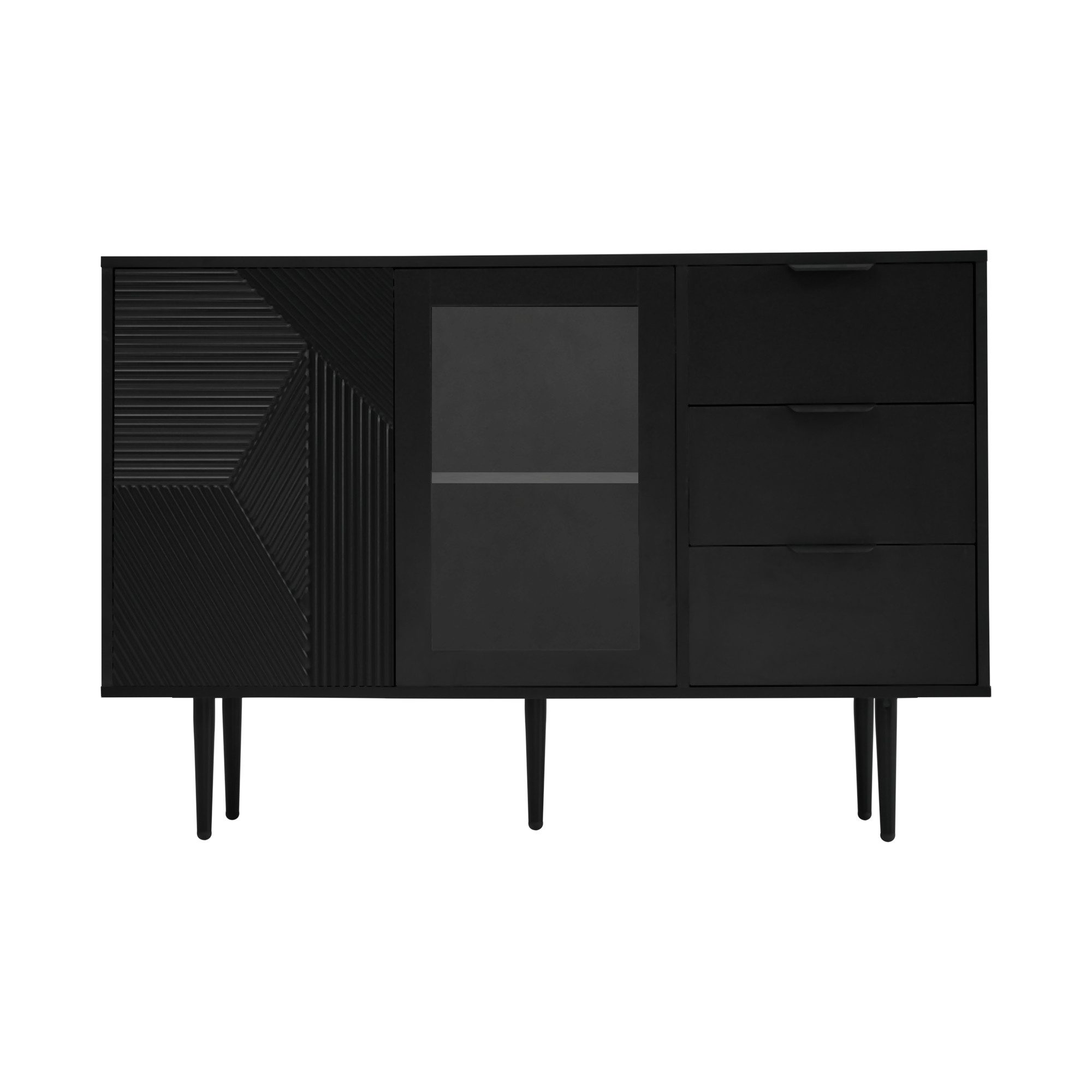 KLAM HOME Sideboard Kommode mit 3 günstig online kaufen