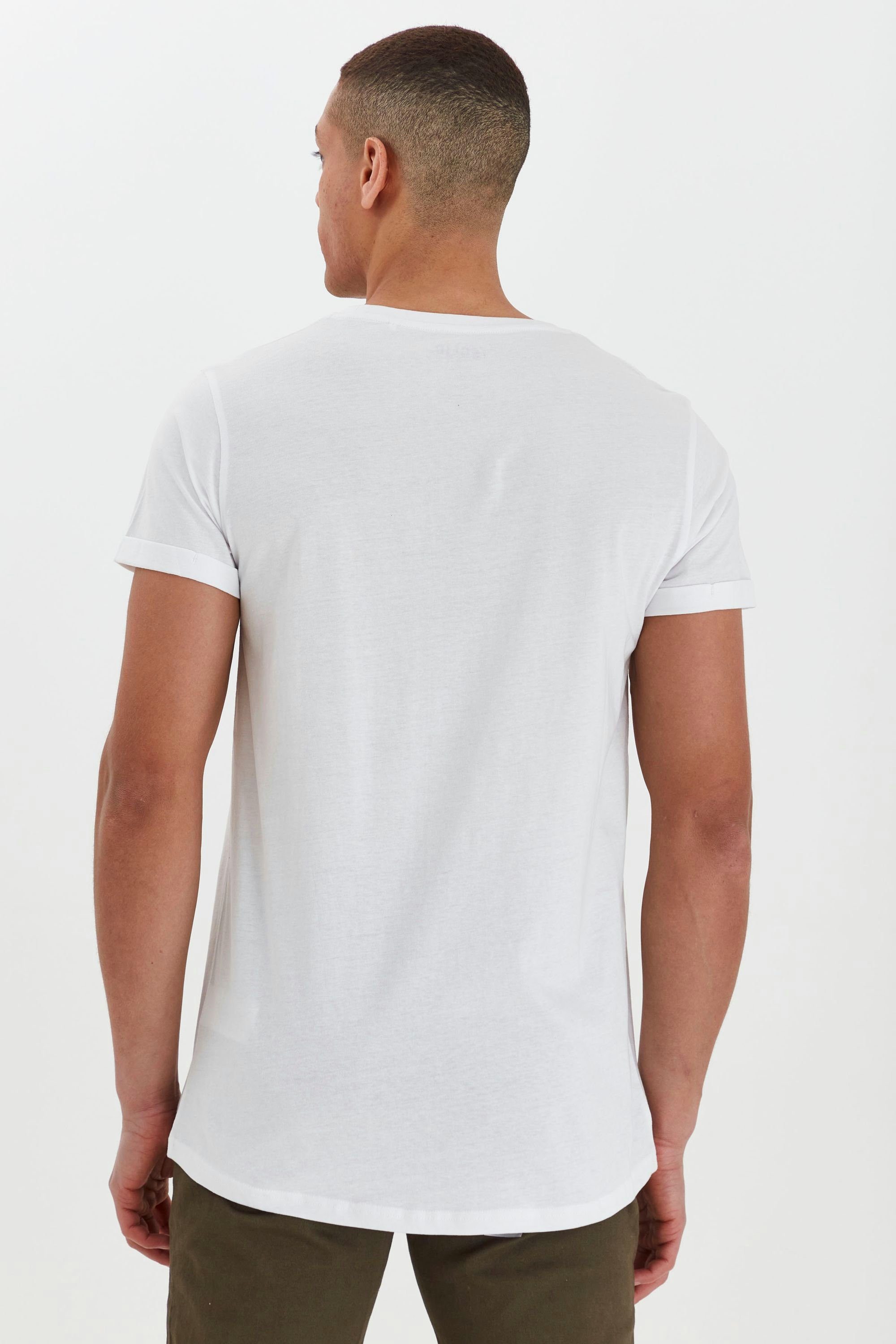 SDLongo Longshirt 2er-Pack White !Solid T-Shirt im (0001)