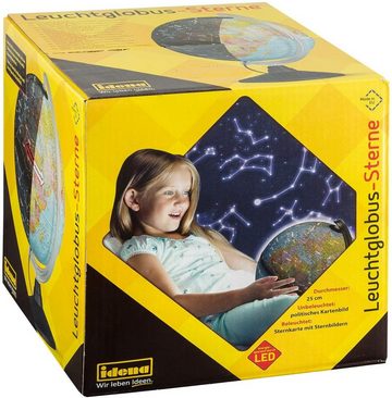 Idena Globus Leuchtglobus - für Kinder mit 2 Kartenbildern - politisch & Sterne
