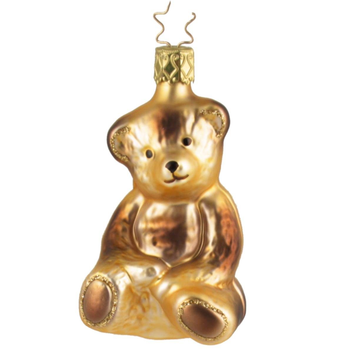 INGE-GLAS® Christbaumschmuck INGE-GLAS® Weihnachts-Hänger Teddy ca. 8,5 cm (1-tlg)