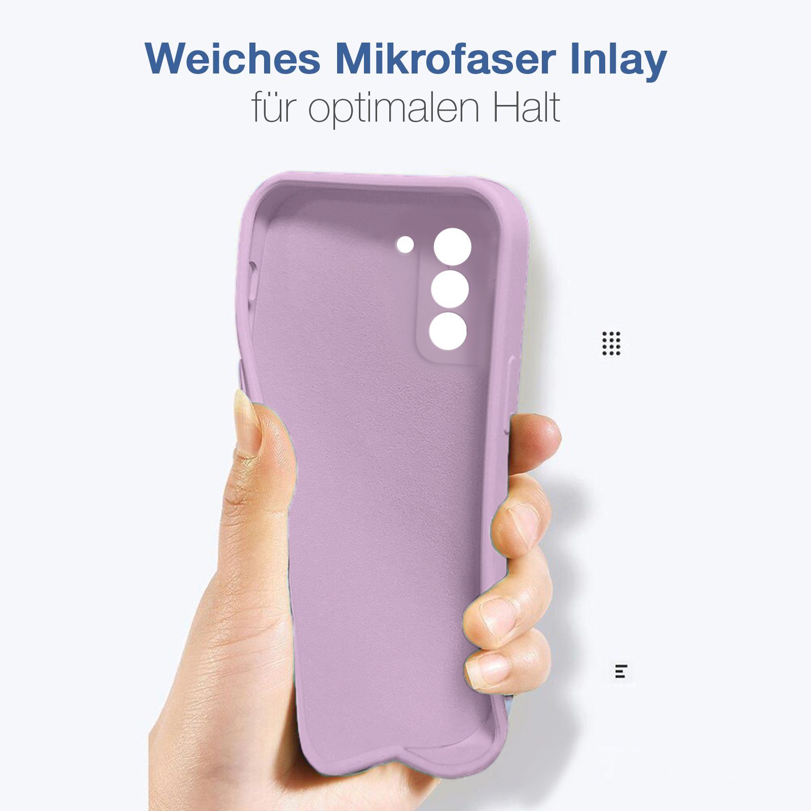 Tec-Expert Handyhülle SoftGrip Cover Hülle für Samsung Galaxy S21 5G, Handy Case Bumper integrierter Kameraschutz flexibel