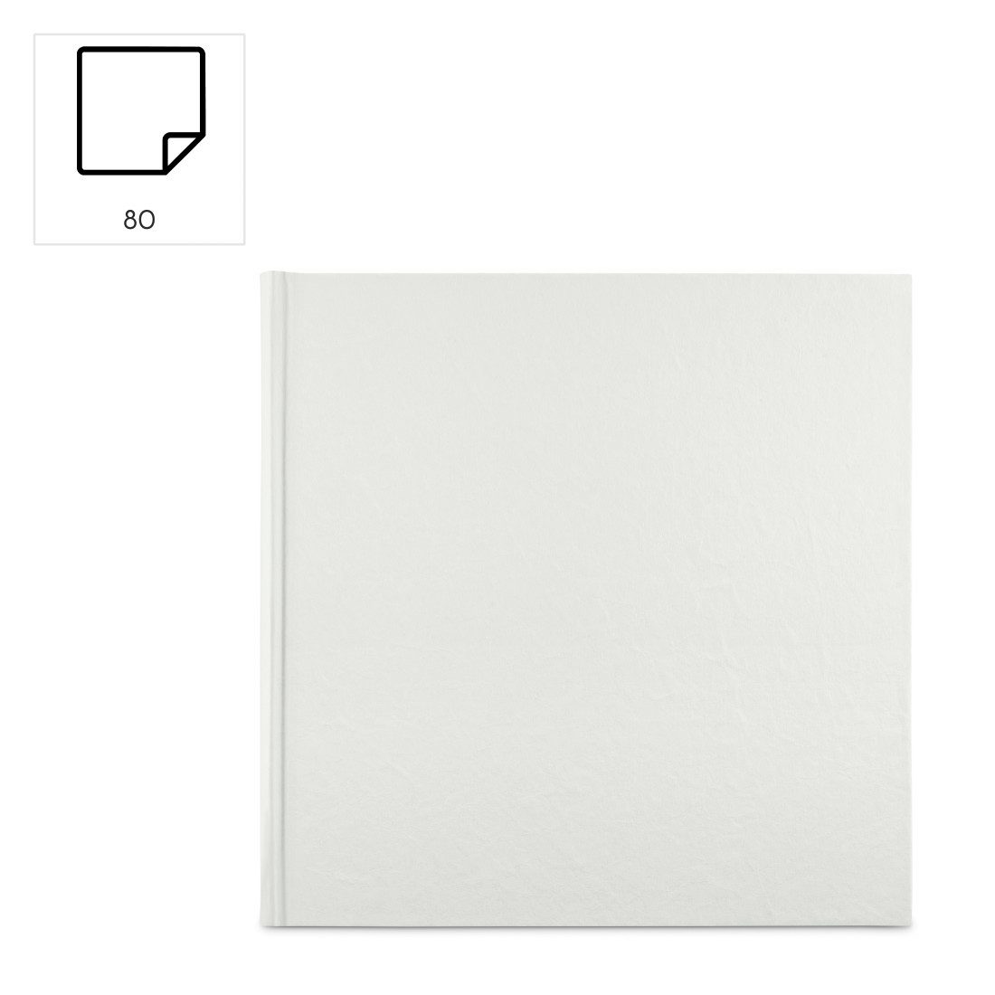 Hama Fotoalbum Fotoalbum Jumbo Album Bildformat 30x30 cm, 80 weiße Seiten, Bilderbuch, Zum Selber Einkleben, Selbstgestalten, elegantes Design