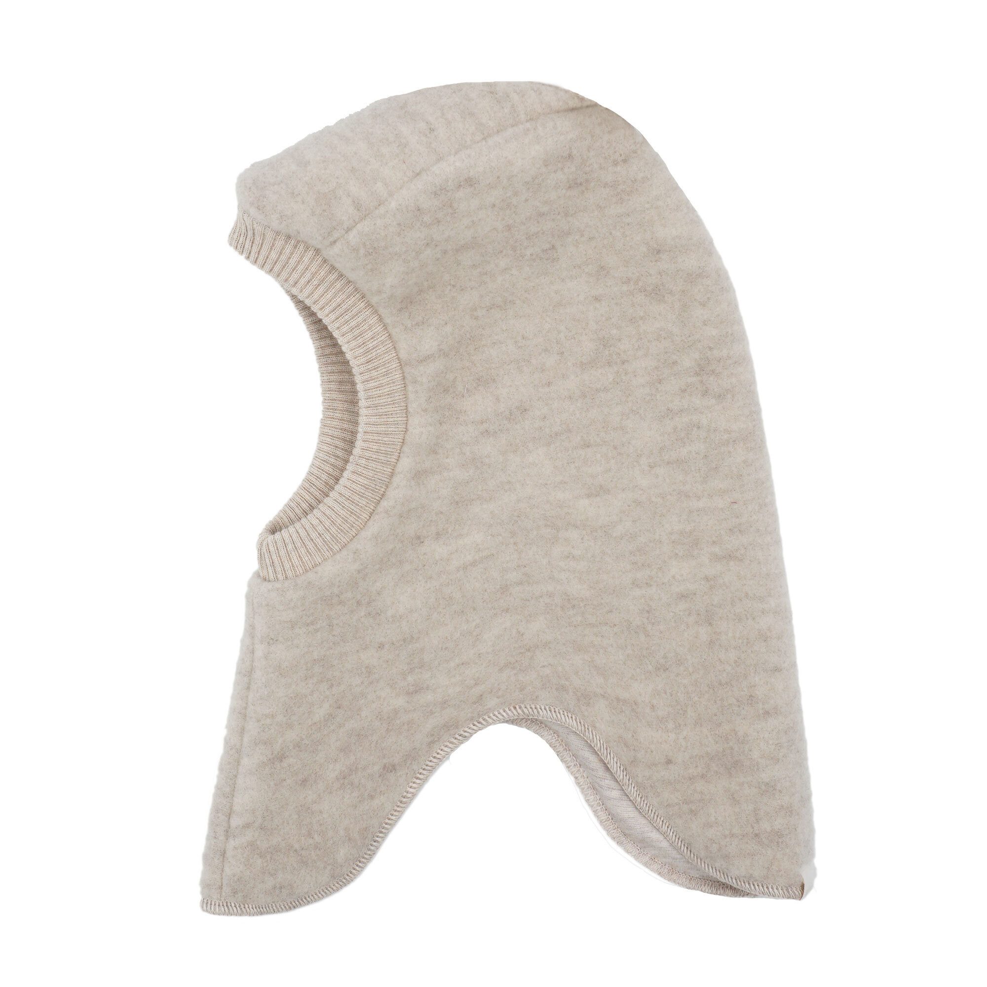 MAXIMO Schlupfmütze GOTS MINI-Schlupfmütze Wollfleece, Jerseyfutter (1-St) Wollfleece