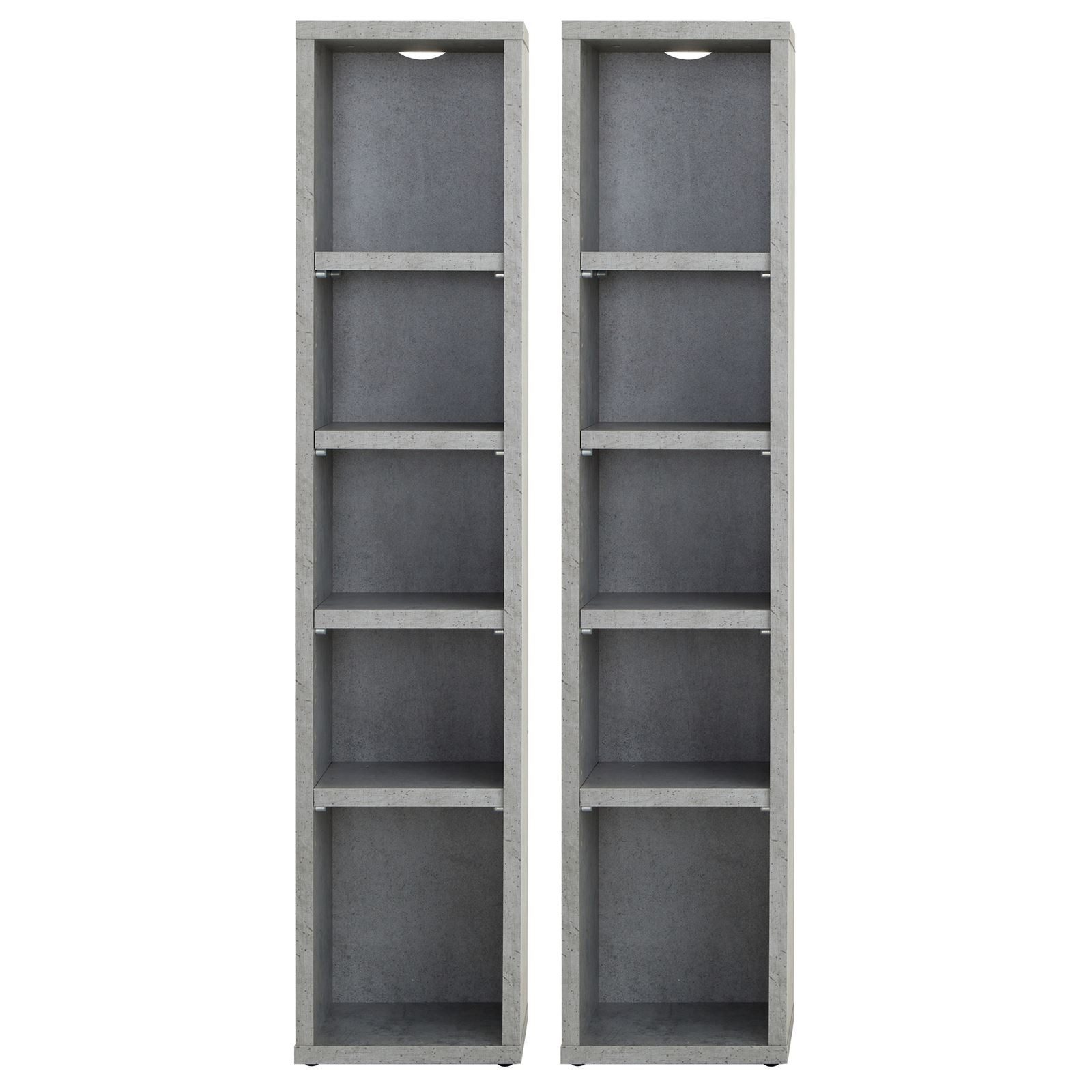 CARO-Möbel CD-Regal CHART, Medienregal aus 2 Modulen, Medien Aufbewahrung b günstig online kaufen