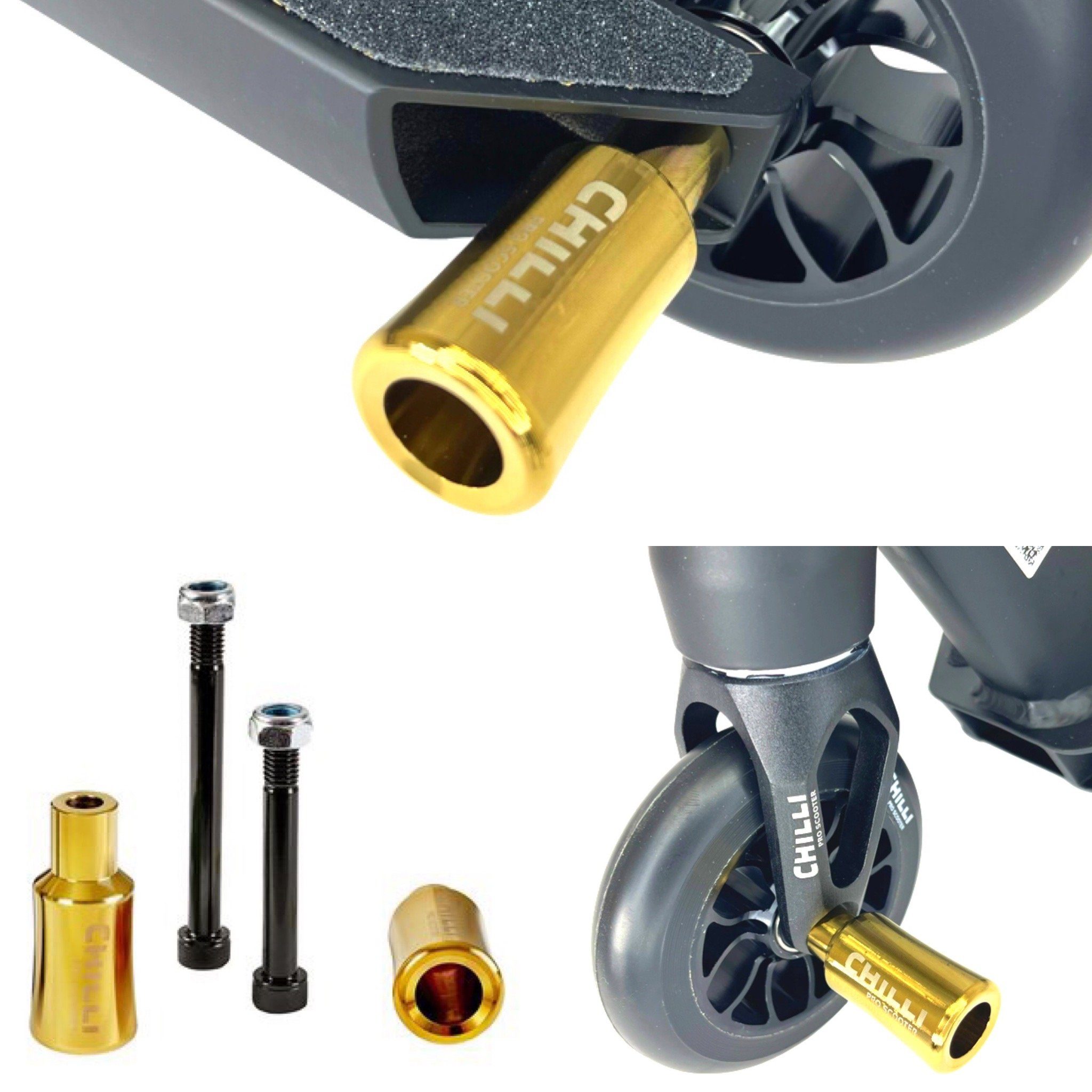 Chilli Pro Scooter Stuntscooter Chilli Pro Scooter Stunt-Scooter Pegs Trick Tret Roller Grind Stangen