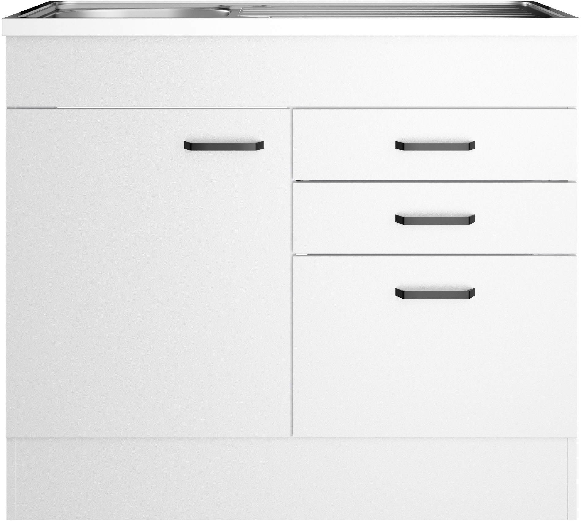 OPTIFIT Spülenschrank OPTImulti Breite 100 cm, Tiefe 60 cm, mit Spülenauflage