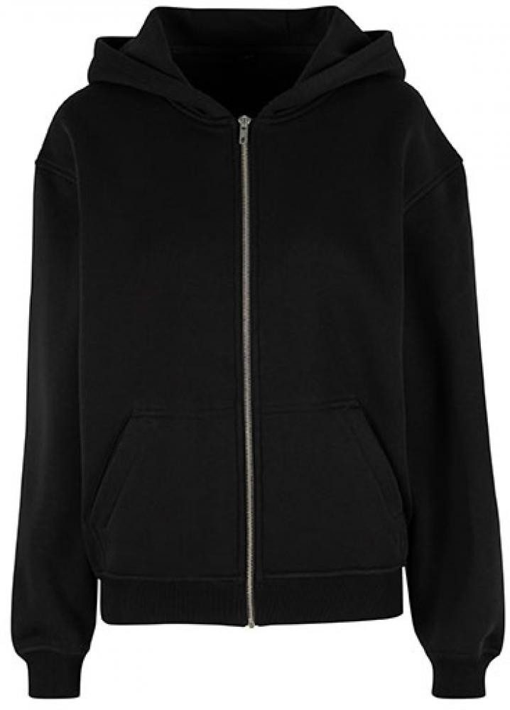 Build Your Brand Kapuzensweatjacke Damen Loose Fit Zip Hoody