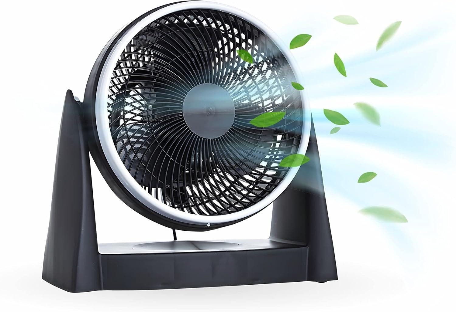 Diyarts Tischventilator, mit Turbo-Luftstrom, 3 Stufen günstig online kaufen