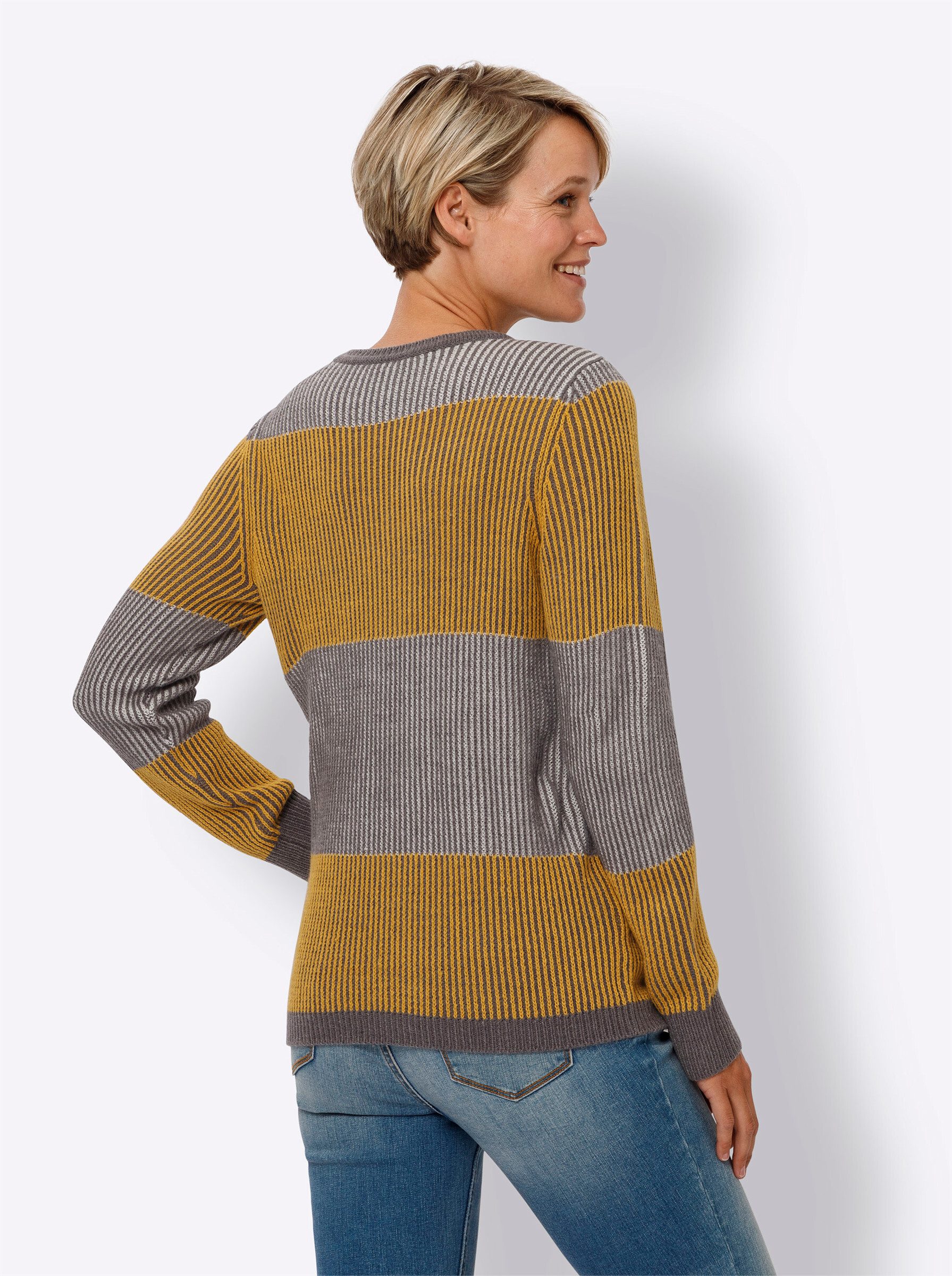 Sieh an! Strickpullover Rundhalspullover günstig online kaufen