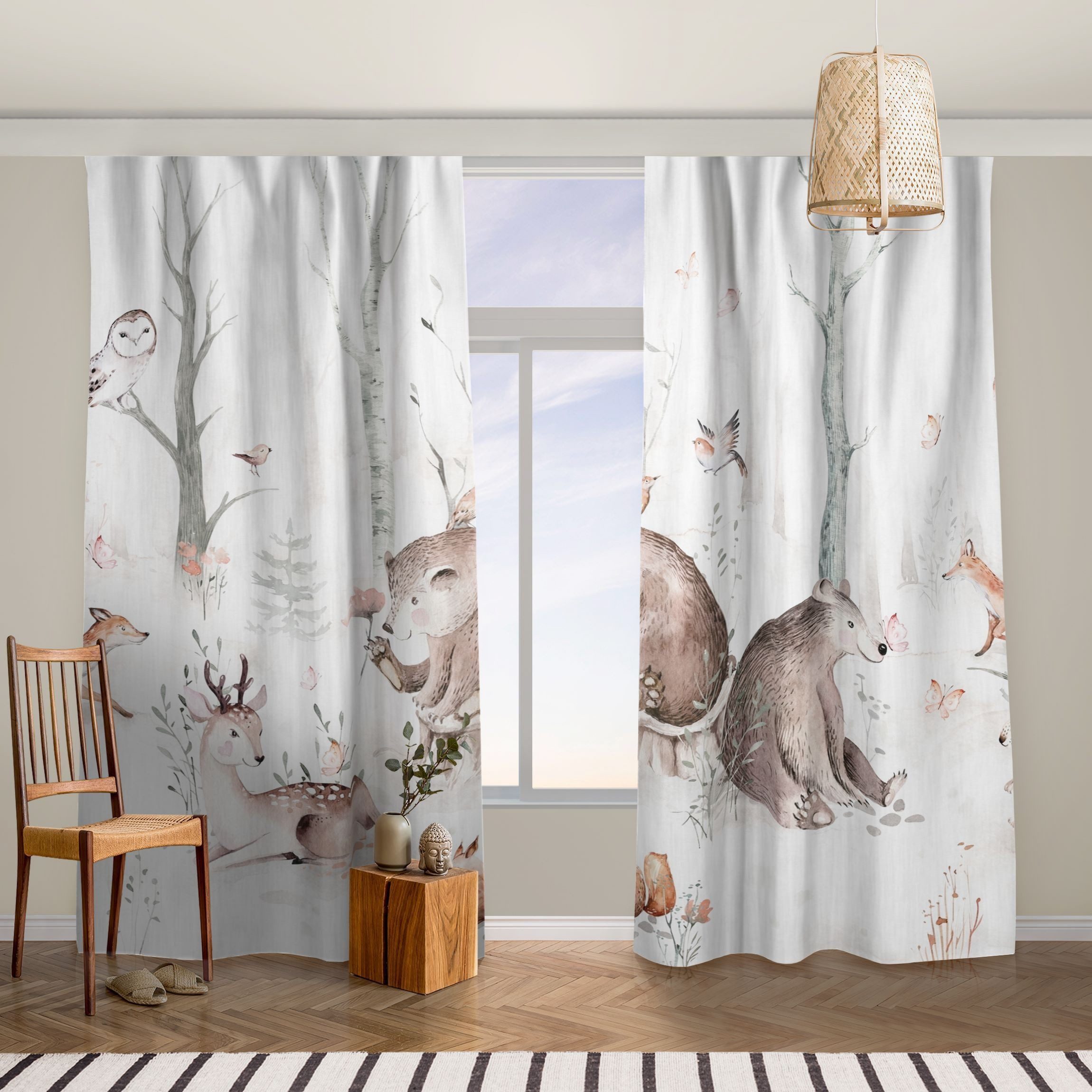 Bilderdepot24 Vorhang Gardine Natur Tiere Muster günstig online kaufen