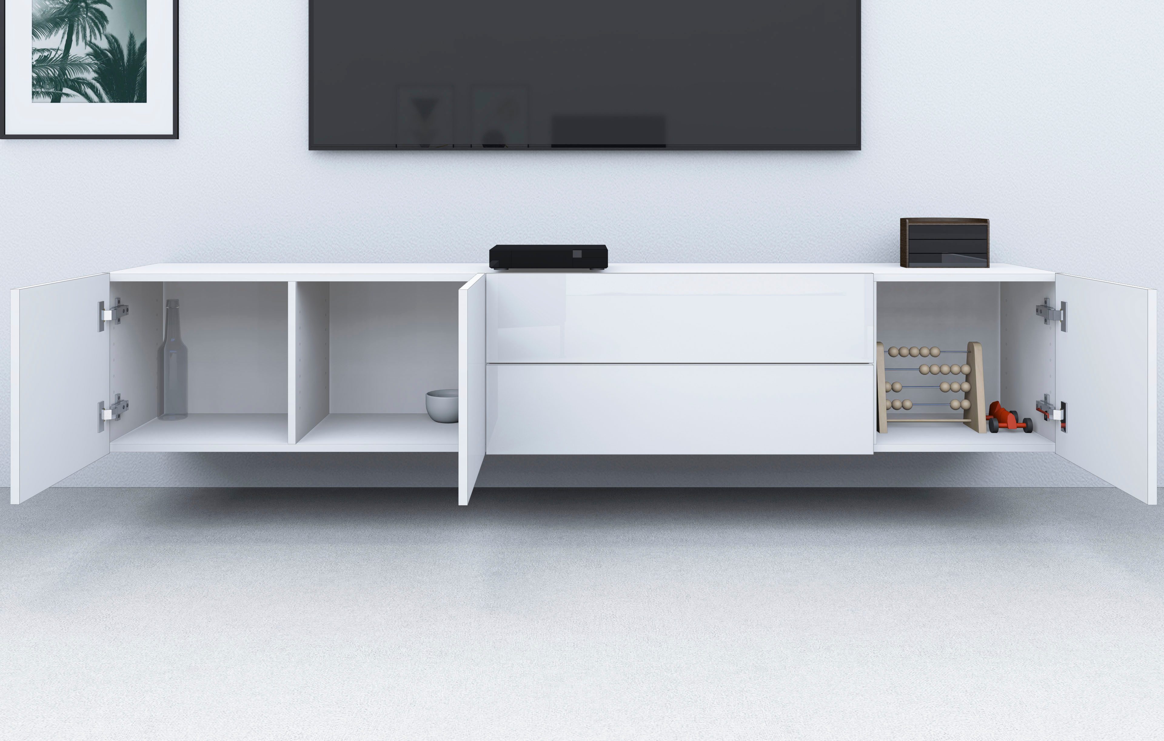 borchardt Möbel Lowboard Sophia, Breite 190 cm, stehend und hängend montierbar