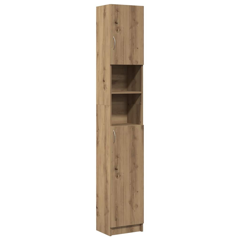 vidaXL Badezimmer-Set Badschrank Artisan-Eiche 32x25,5x190 cm günstig online kaufen