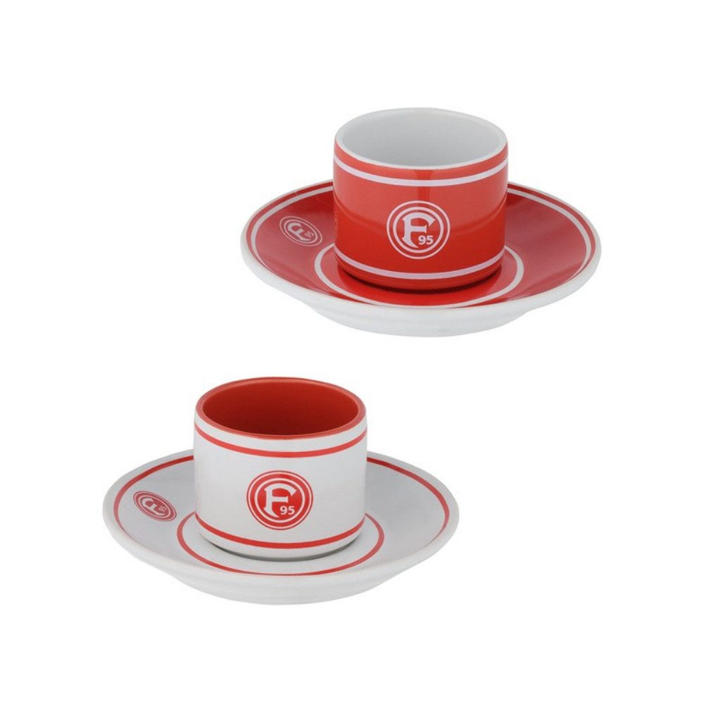 Fortuna Düsseldorf Fortuna Düsseldorf Espresso 2er-Set "Logo", Keramik