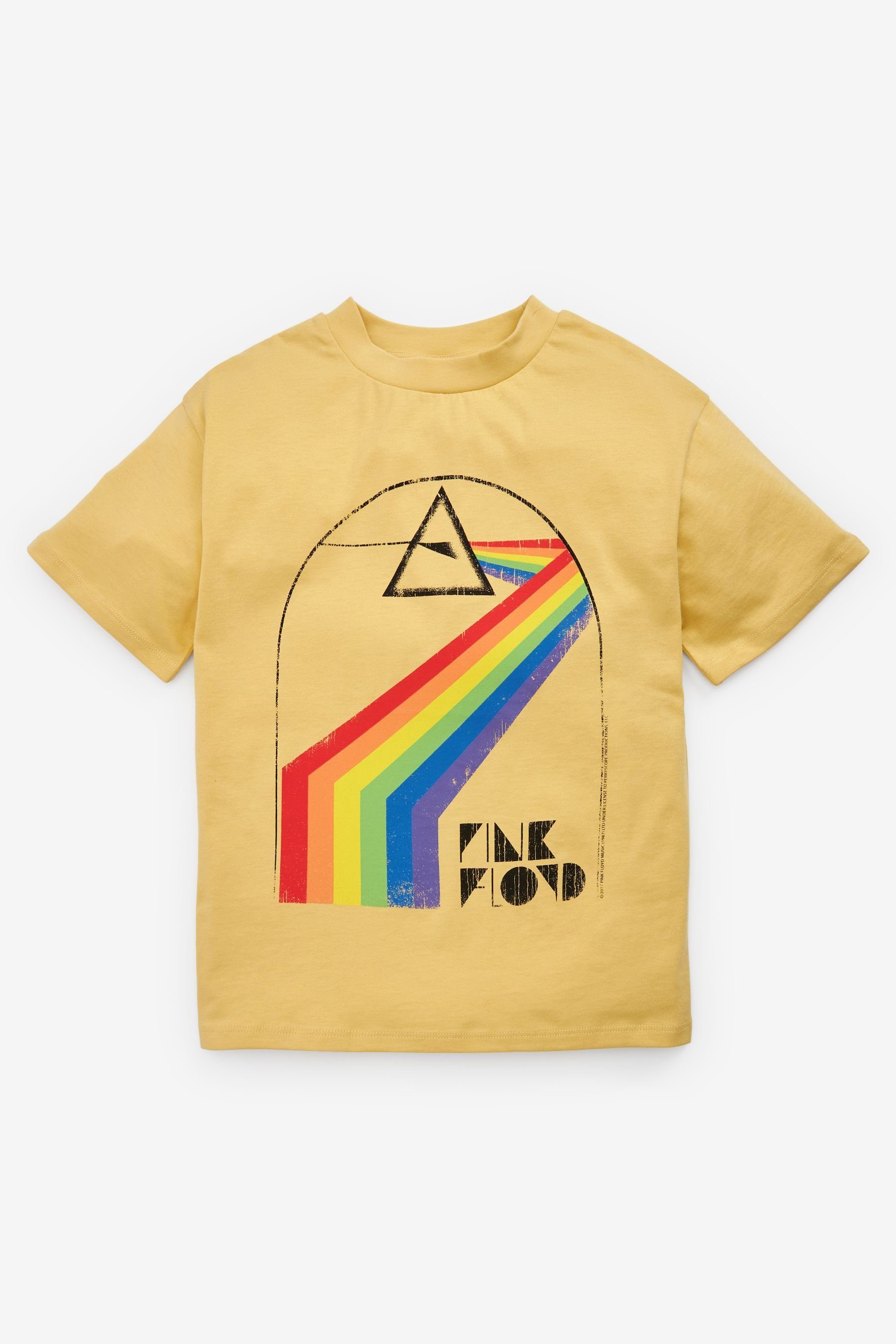 yellow pink floyd t shirt