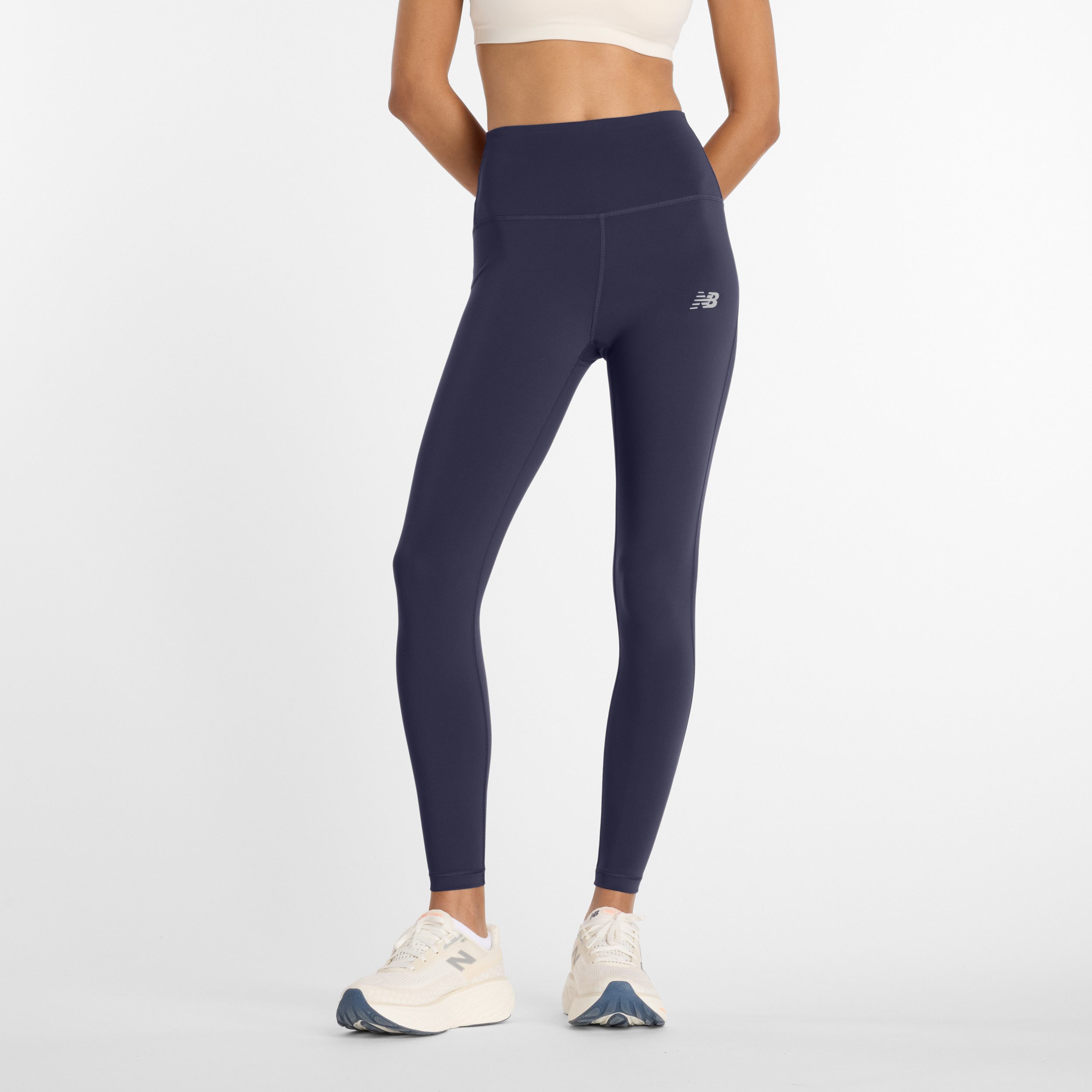 New Balance Lauftights Sleek High Rise Legging 25" hoher Bund, sportlicher Stil, für Erwachsene. Reduzierter Preis € 57,99. Unverbindliche Preisempfehlung € 70,00