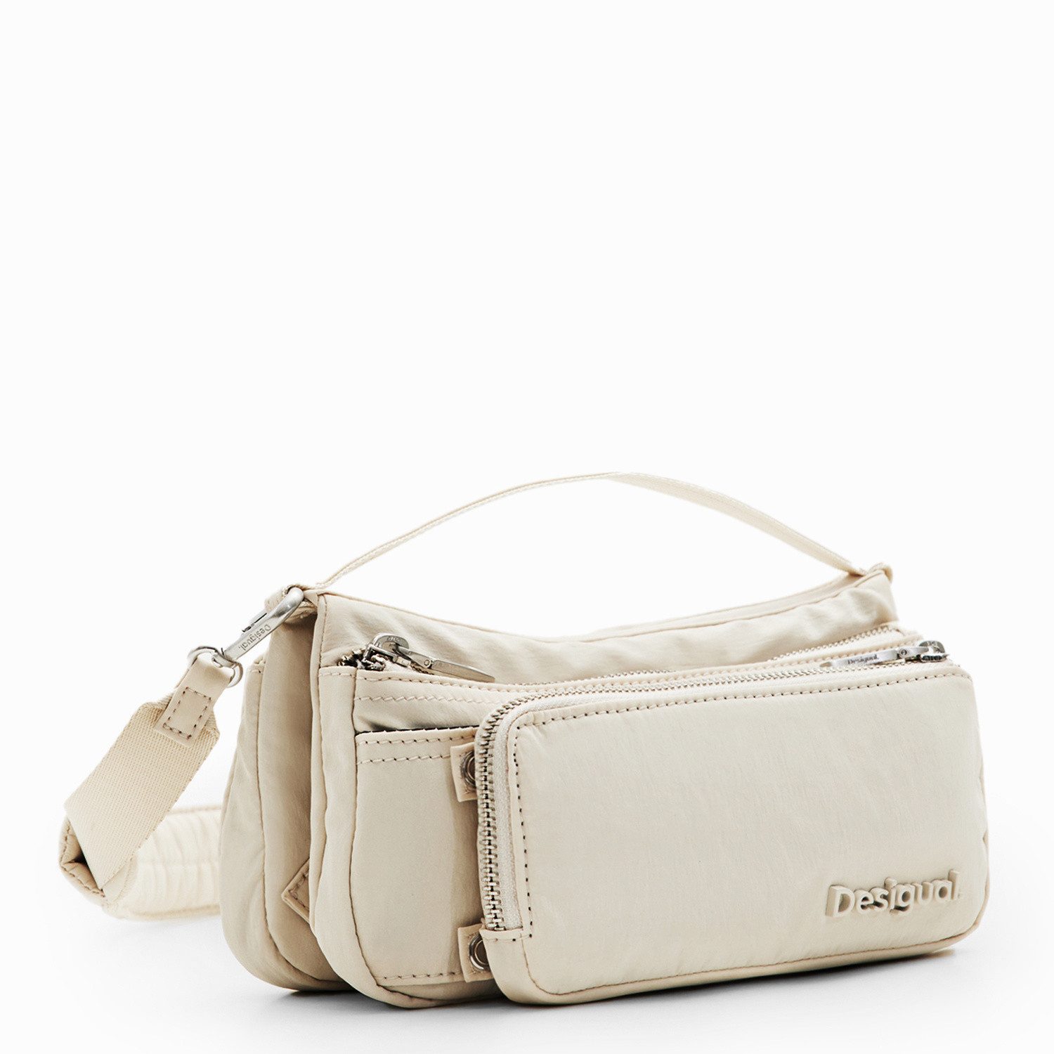 Umhängetasche Desigual Schultertasche Monza blanco roto