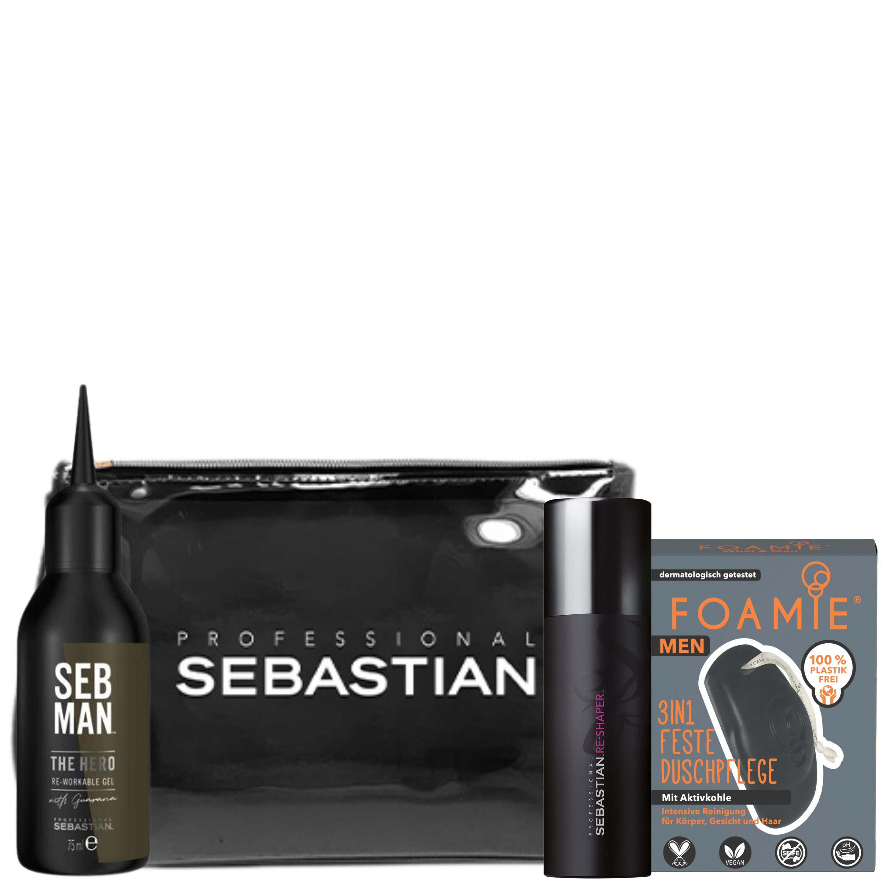 Seb Man Pflege-Geschenkset Man Style & Care Travel Set, 4-tlg.