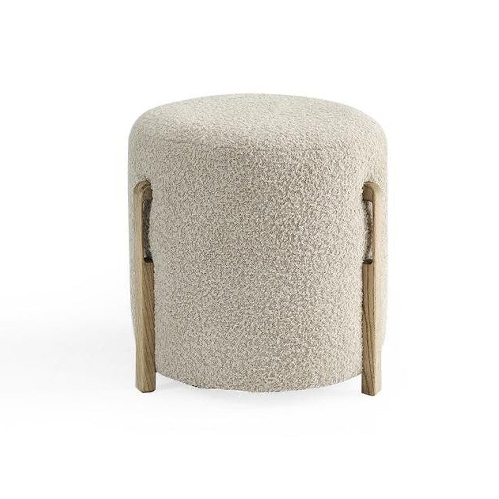 Xlmoebel Pouf Luxus Hocker aus hochwertigem Polyesterstoff in elegantem Design (2-St., Set 2 tlg. Hocker), Hergestellt in Europa