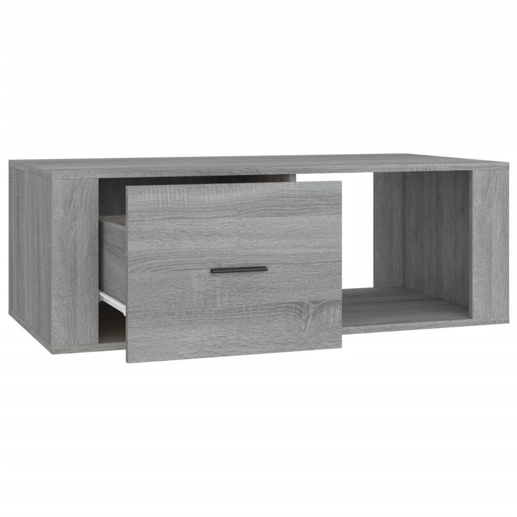 Sonoma Grau 100x50,5x35 Couchtisch Grau | Couchtisch Holzwerkstoff Grau (1-St) cm vidaXL Sonoma Sonoma