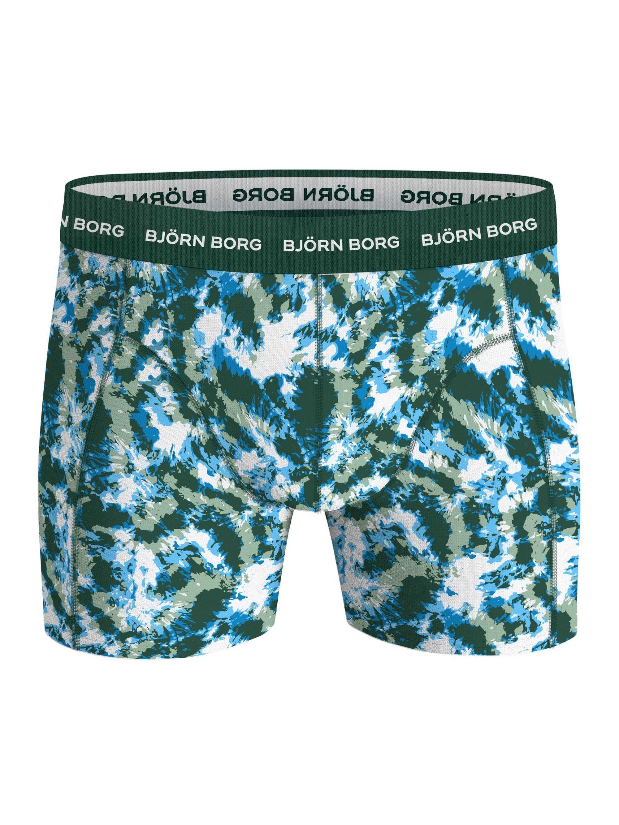 Pack 7er - Cotton Herren Boxer Stretch Björn Grün Borg Boxershorts