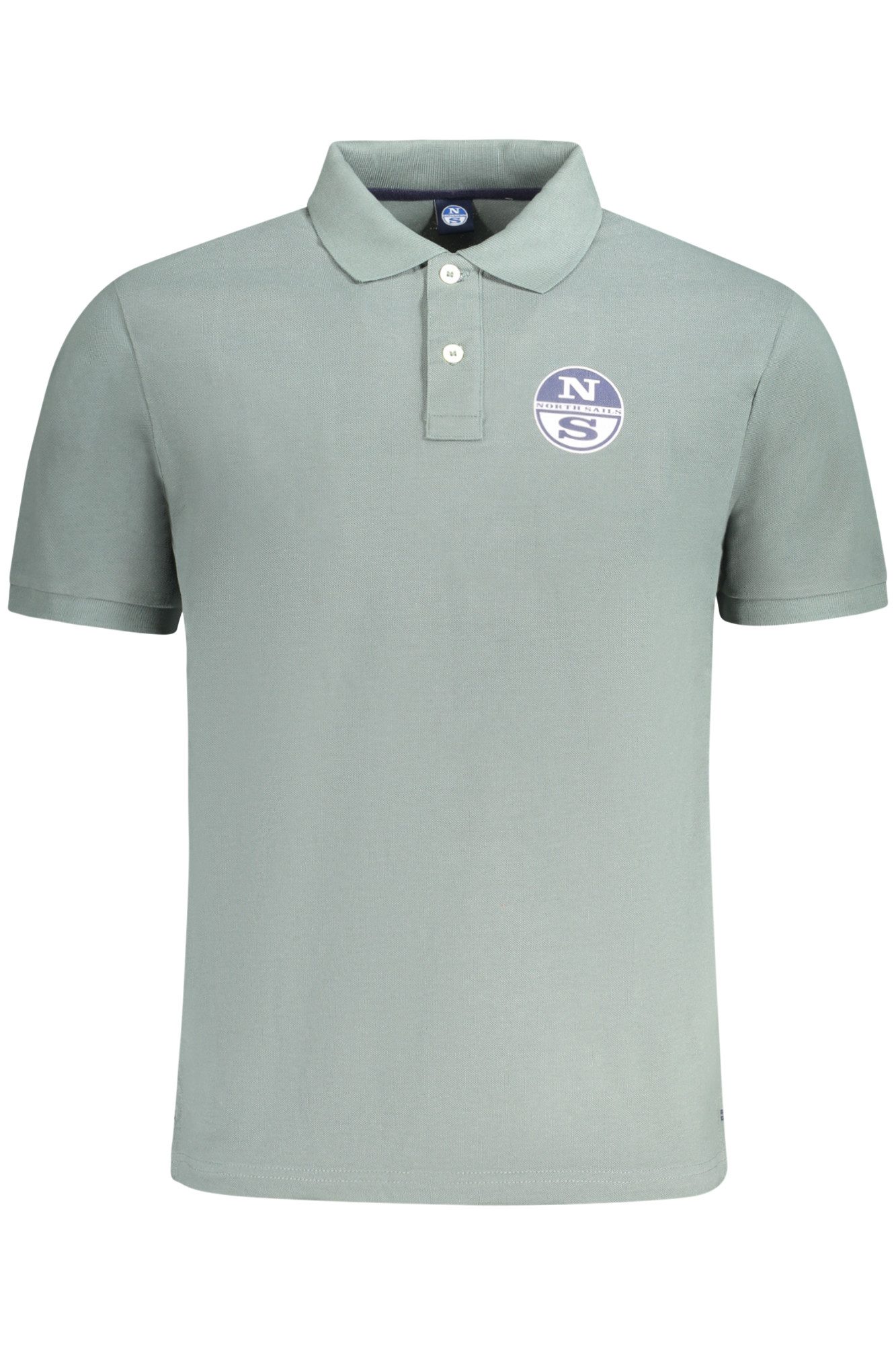 North Sails Poloshirt Grünes Herren Kurzarm-Poloshirt mit Druck und