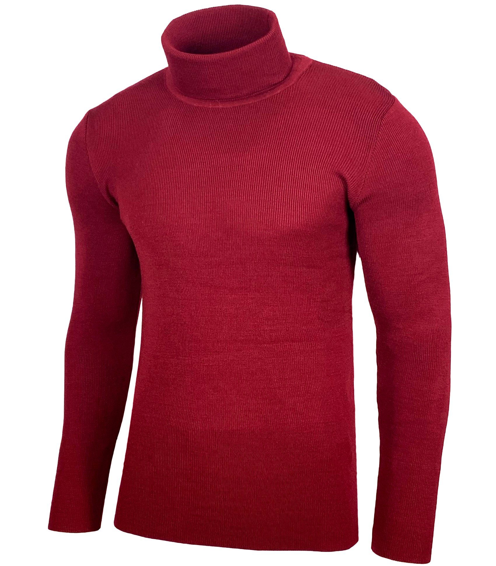 Baxboy Strickpullover BAXBOY Herren Feinstrick Rollkragen günstig online kaufen