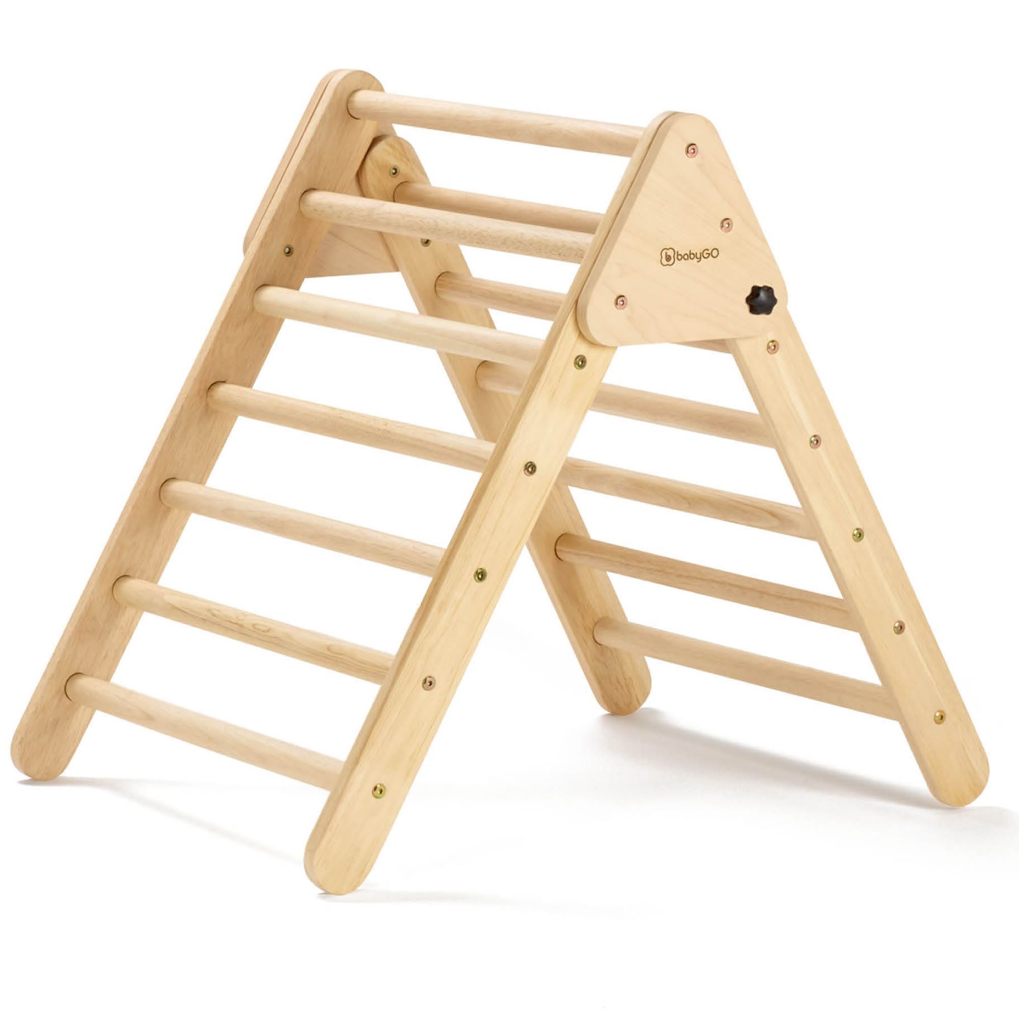 BabyGo Klettergerüst Kletterdreieck Klettergerüst Montessori Woodland Holz – für Kinder, babyGO Montessori Kletterdreieck ist mehr als nur ein Spielgerät